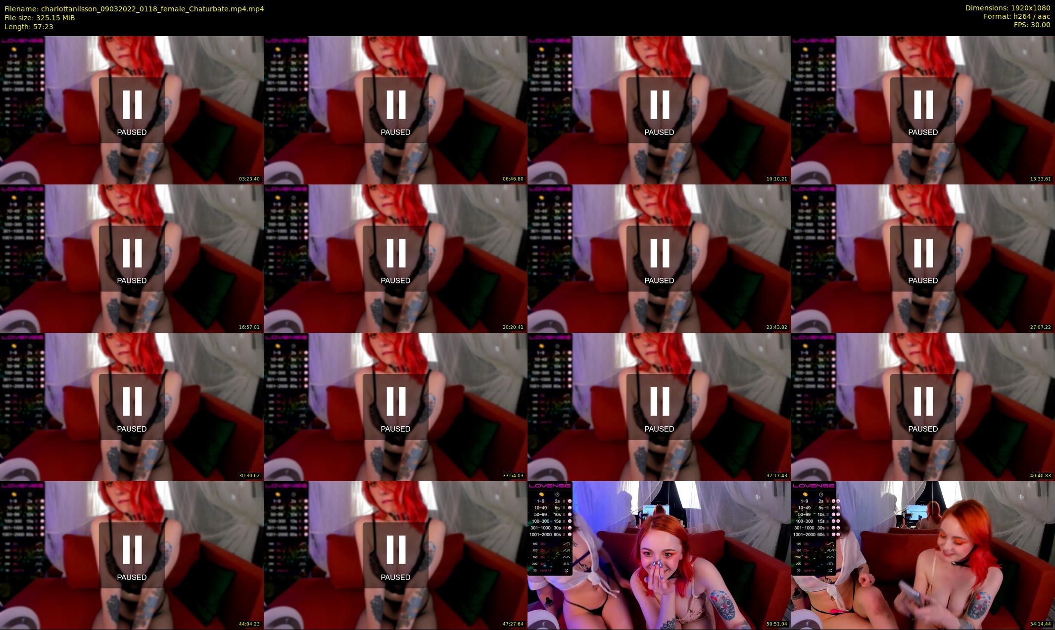 charlottanilsson — 58 minute Chaturbate female cam show recording, 1080p, Mar 9, 2022