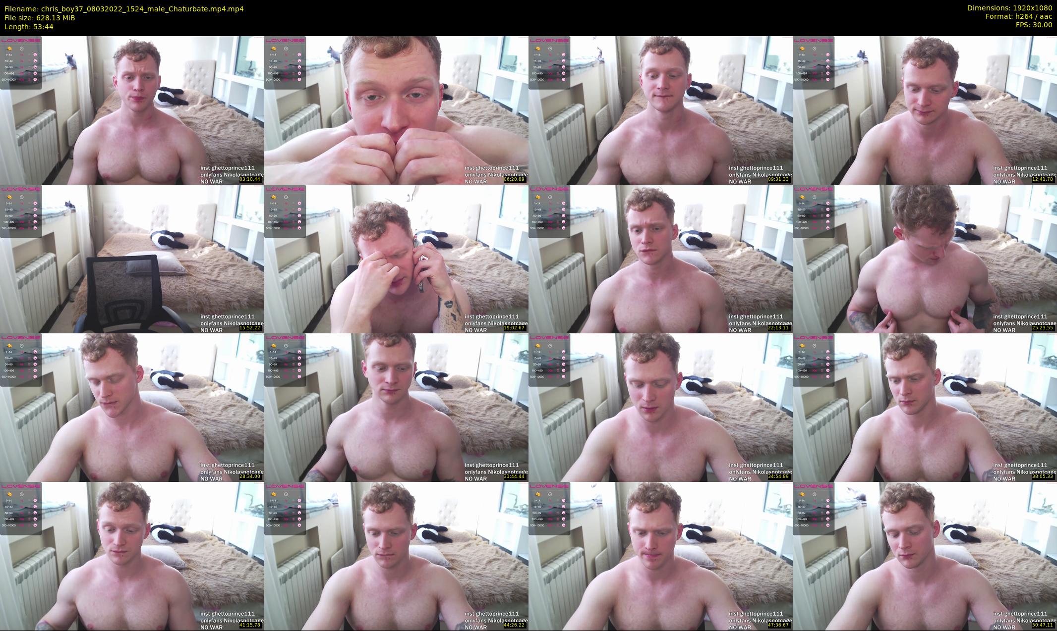 chris_boy37 — 54 minute Chaturbate male cam show recording, 1080p, Mar 8, 2022