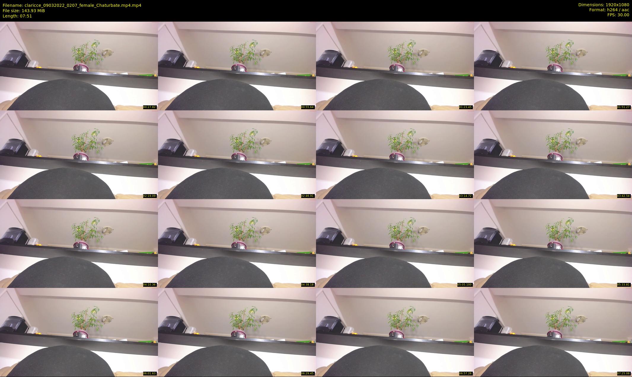 claricce — 8 minute Chaturbate female cam show recording, 1080p, Mar 9, 2022