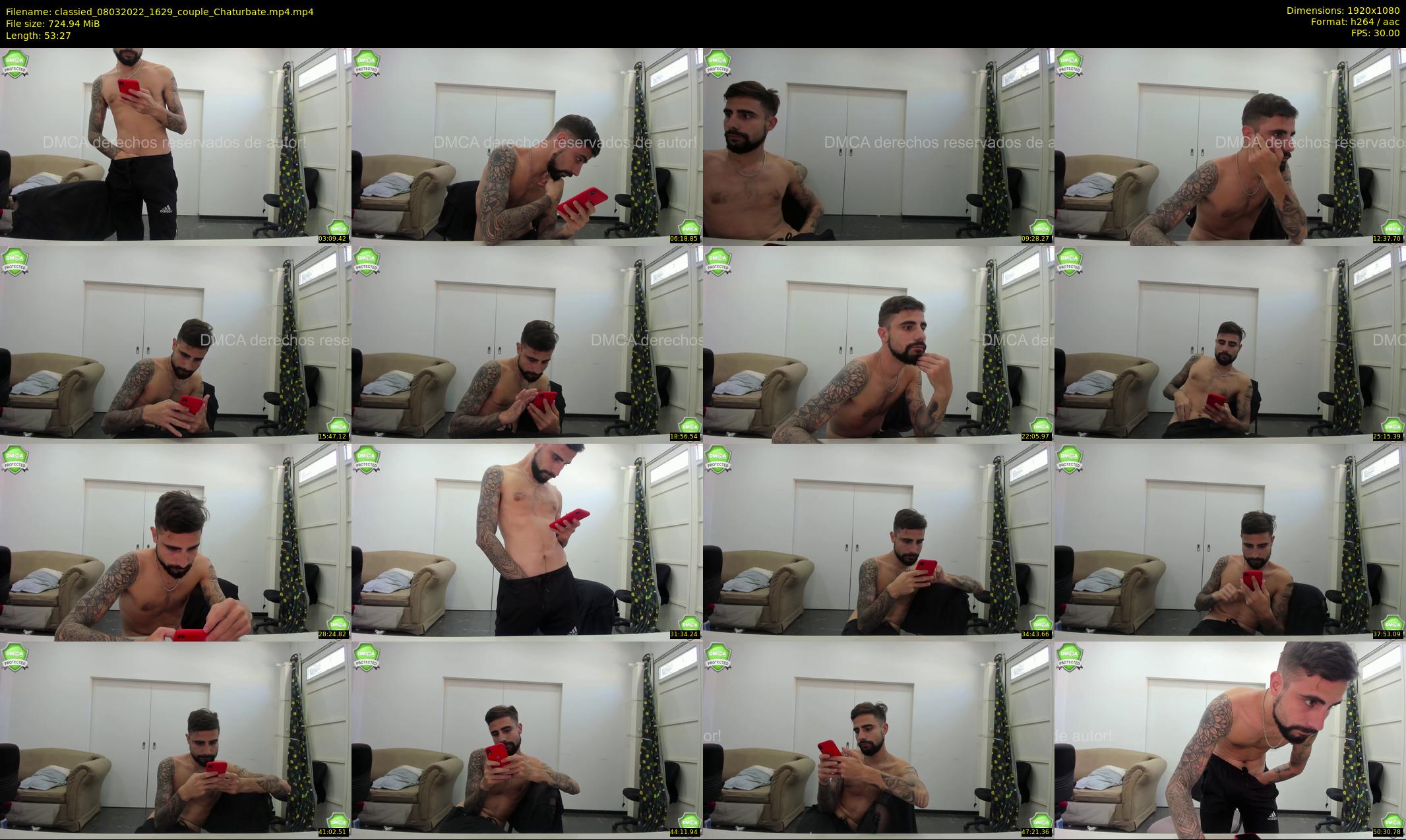 classied — 54 minute Chaturbate male cam show recording, 1080p, Mar 8, 2022