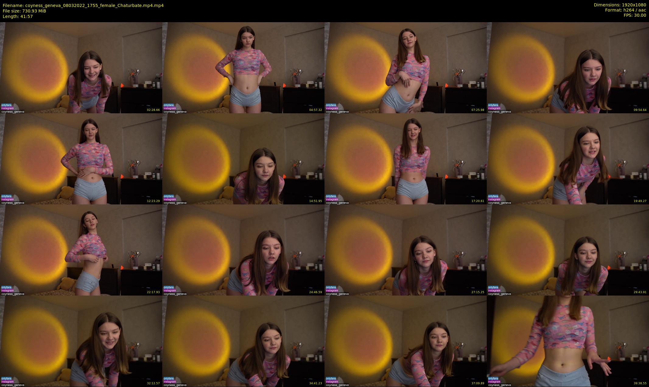 coyness_geneva — 42 minute Chaturbate female cam show recording, 1080p, Mar 8, 2022