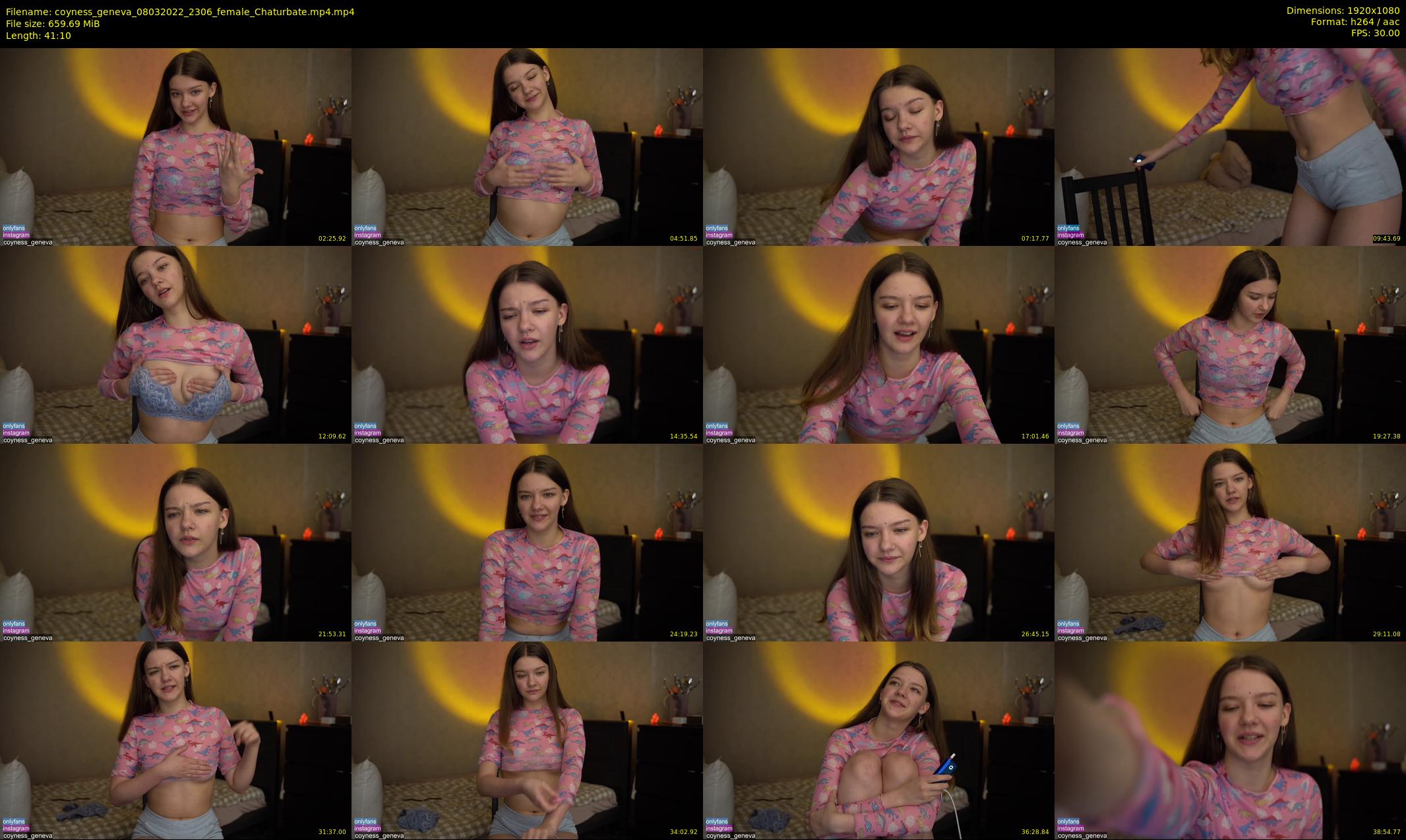 coyness_geneva — 42 minute Chaturbate female cam show recording, 1080p, Mar 8, 2022