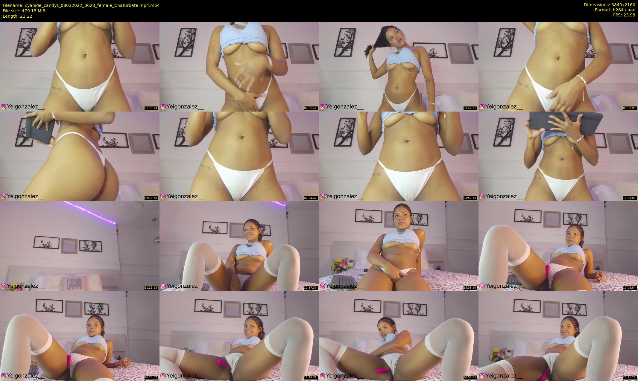 cyanide_candys — 22 minute Chaturbate female cam show recording, 4K, Mar 8, 2022