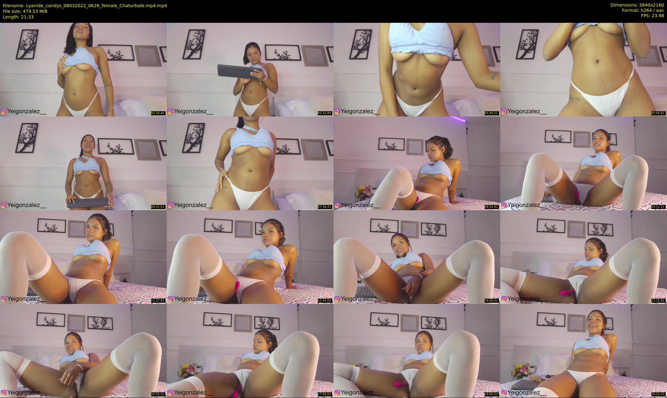 cyanide_candys — 22 minute Chaturbate female cam show recording, 4K, Mar 8, 2022