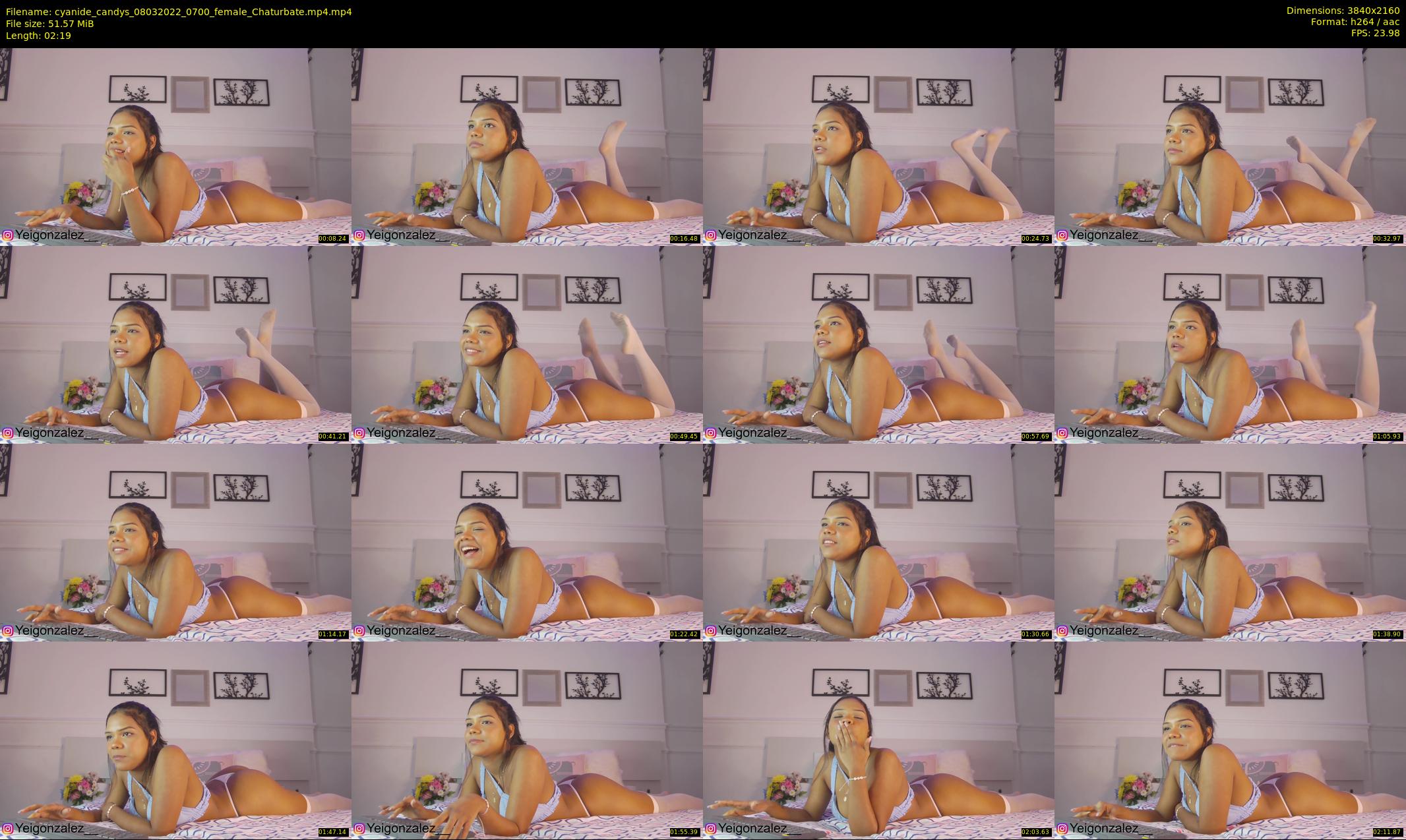 cyanide_candys — 3 minute Chaturbate female cam show recording, 4K, Mar 8, 2022