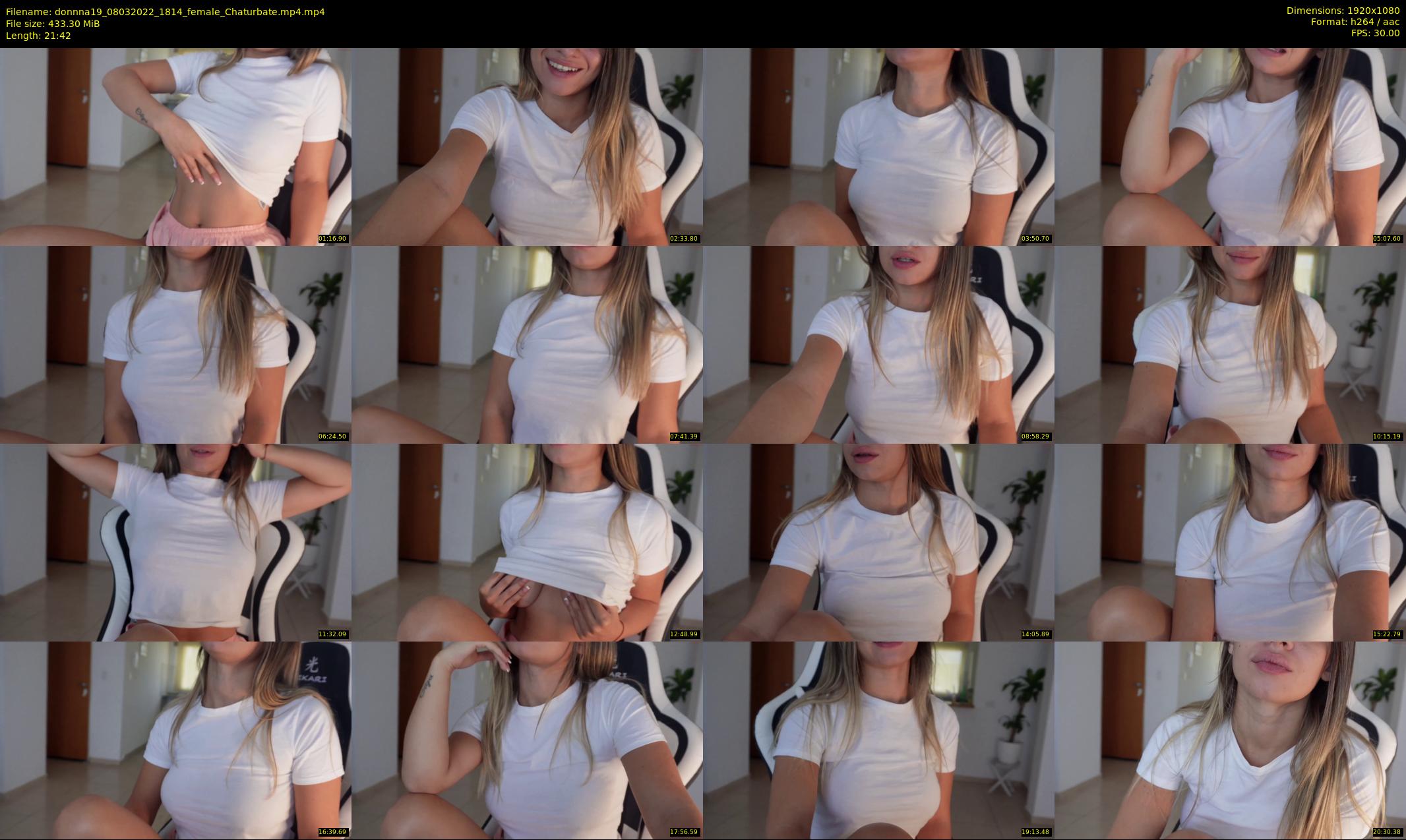 donnna19 — 22 minute Chaturbate female cam show recording, 1080p, Mar 8, 2022