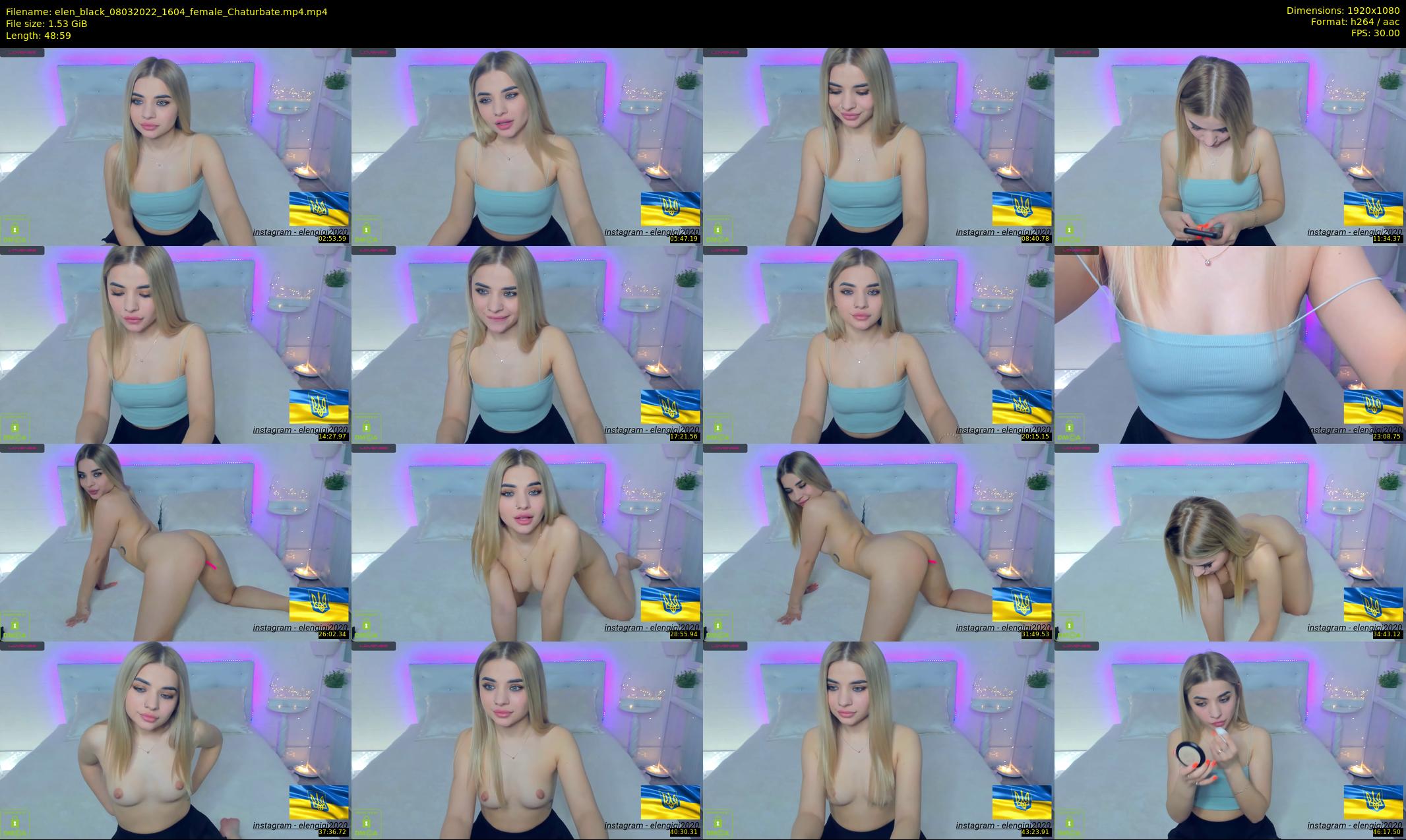 elen_black — 49 minute Chaturbate female cam show recording, 1080p, Mar 8, 2022