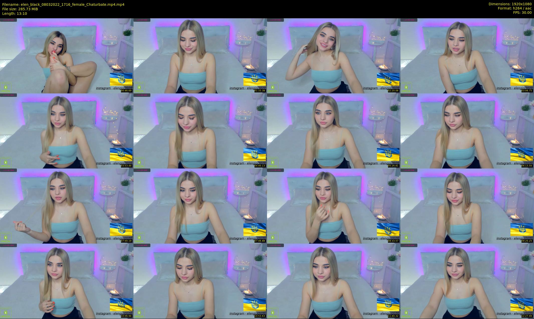 elen_black — 14 minute Chaturbate female cam show recording, 1080p, Mar 8, 2022