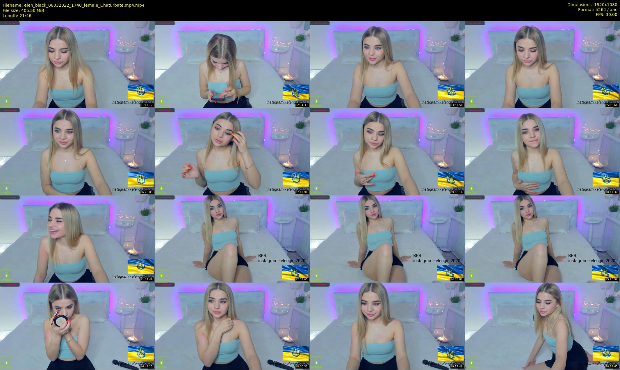 elen_black — 22 minute Chaturbate female cam show recording, 1080p, Mar 8, 2022