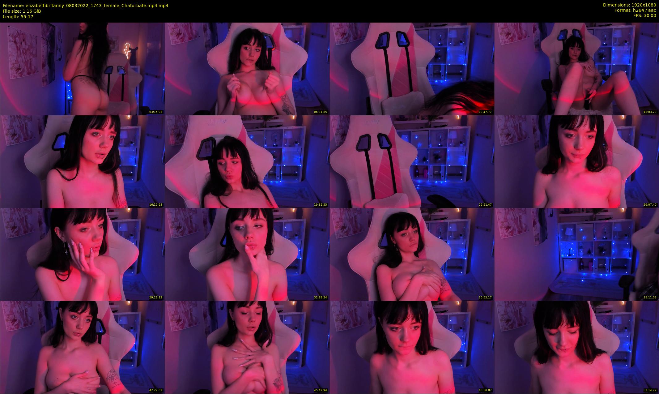 elizabethbritanny — 56 minute Chaturbate female cam show recording, 1080p, Mar 8, 2022
