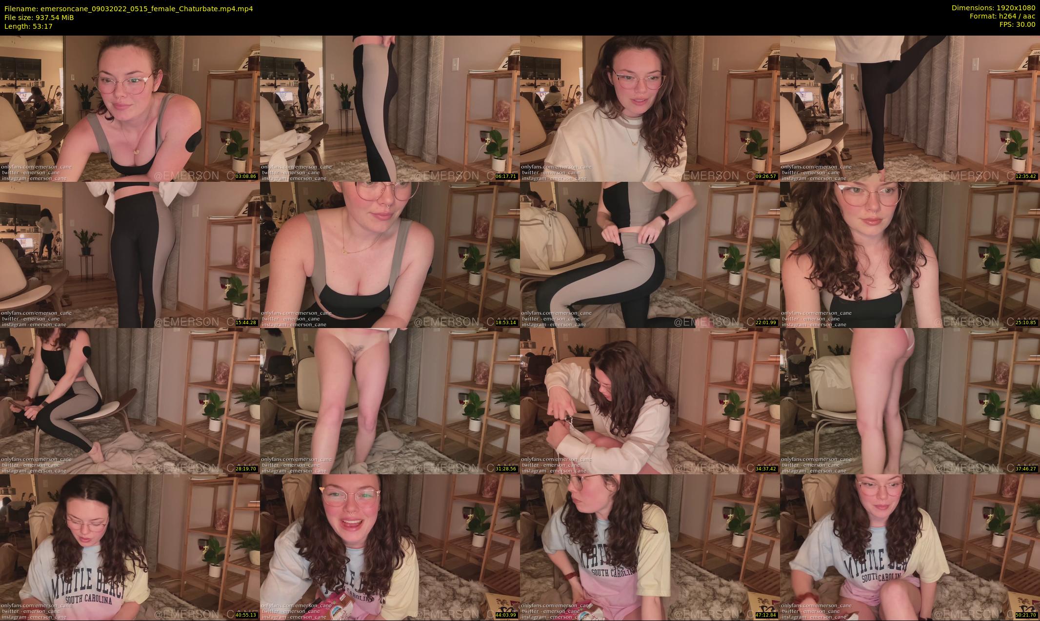 emersoncane — 54 minute Chaturbate female cam show recording, 1080p, Mar 9, 2022