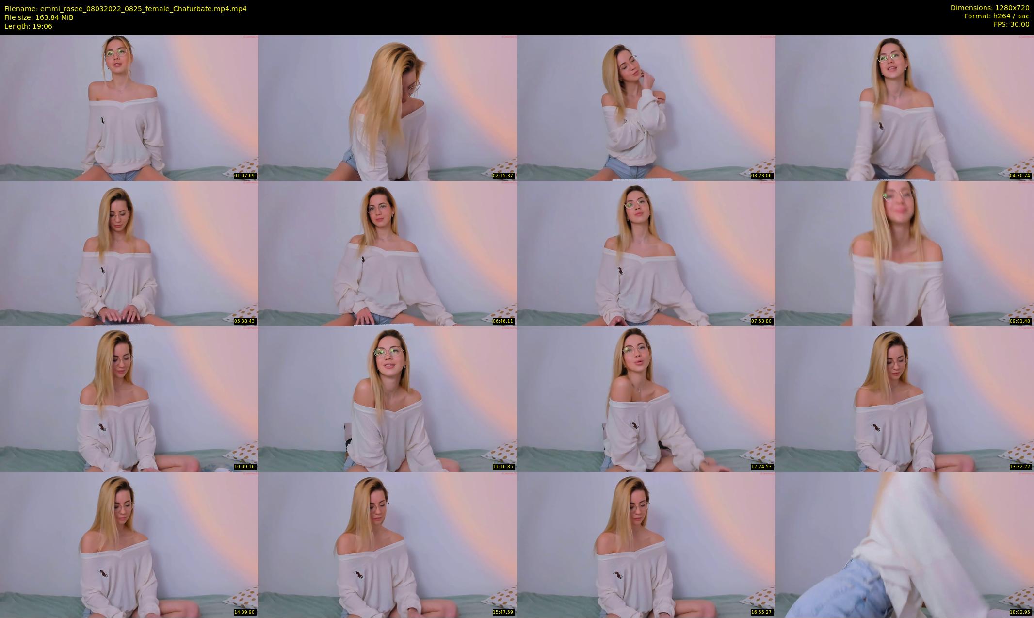 emmi_rosee — 20 minute Chaturbate female cam show recording, 720p, Mar 8, 2022