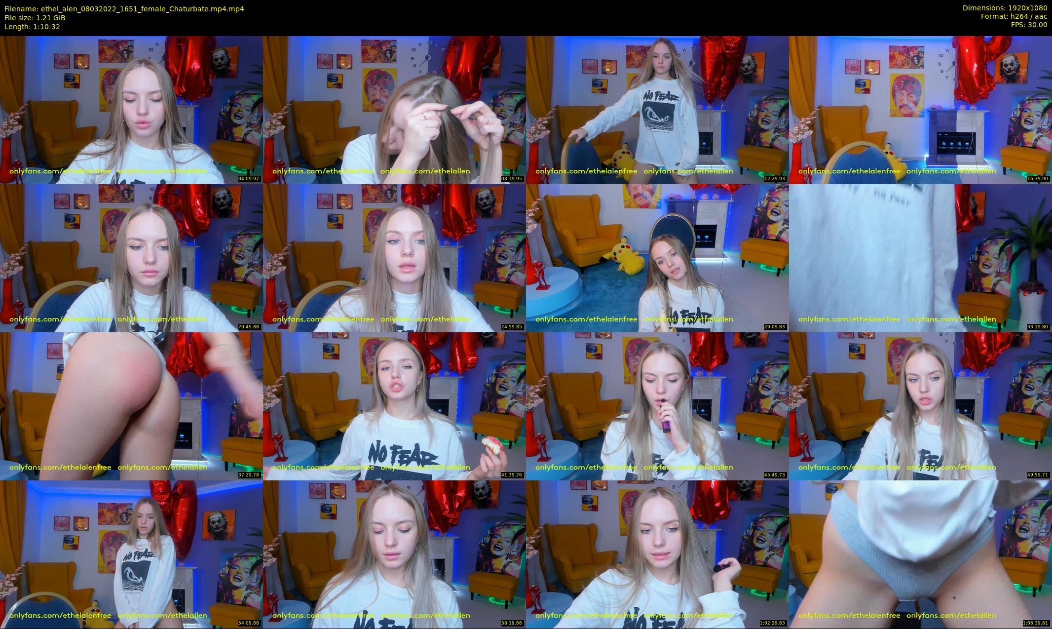 ethel_alen — 71 minute Chaturbate female cam show recording, 1080p, Mar 8, 2022