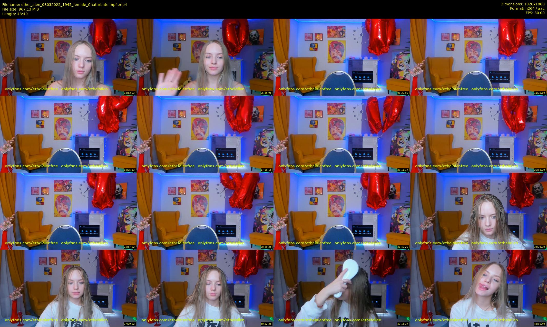 ethel_alen — 49 minute Chaturbate female cam show recording, 1080p, Mar 8, 2022