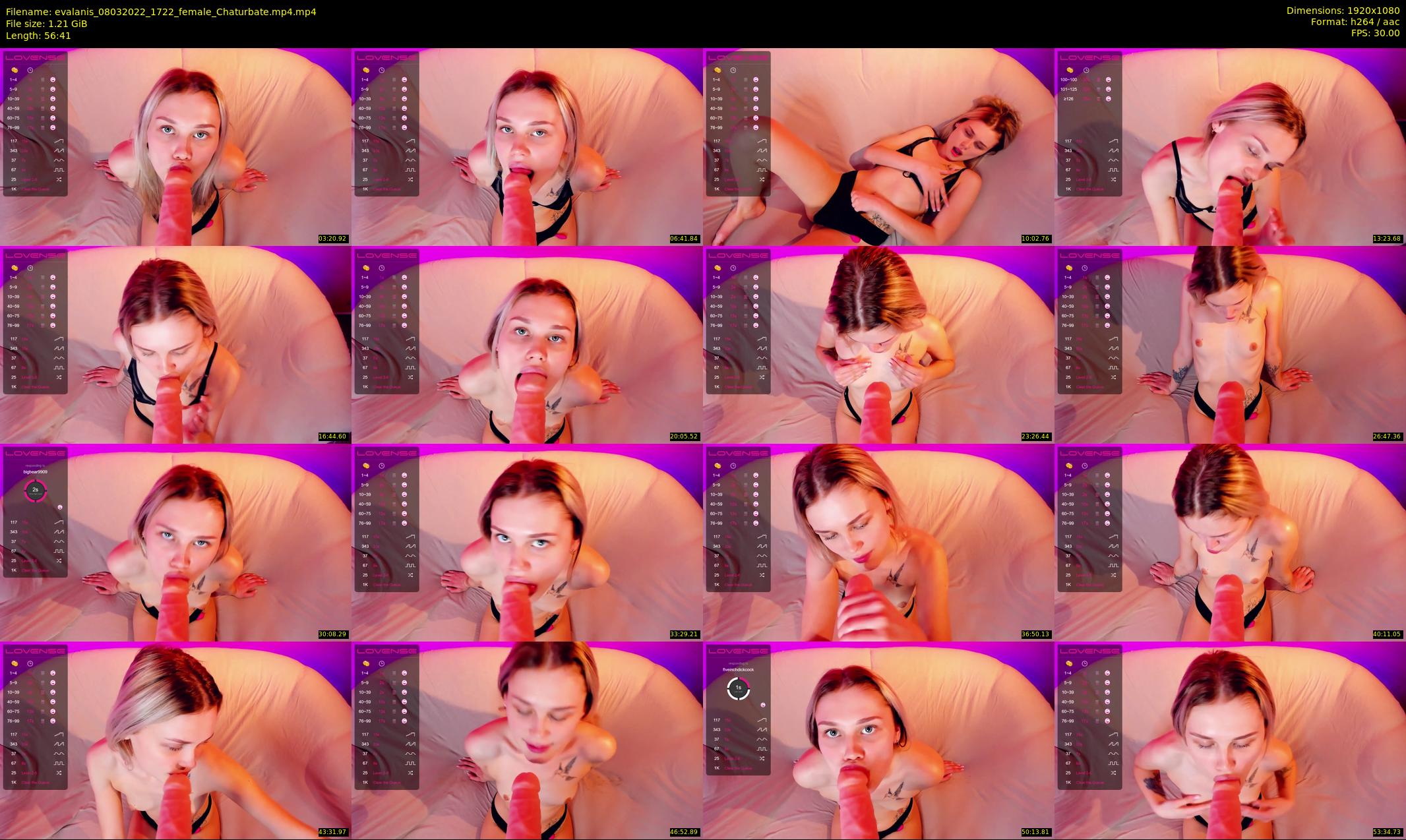 evalanis — 57 minute Chaturbate couple cam show recording, 1080p, Mar 8, 2022