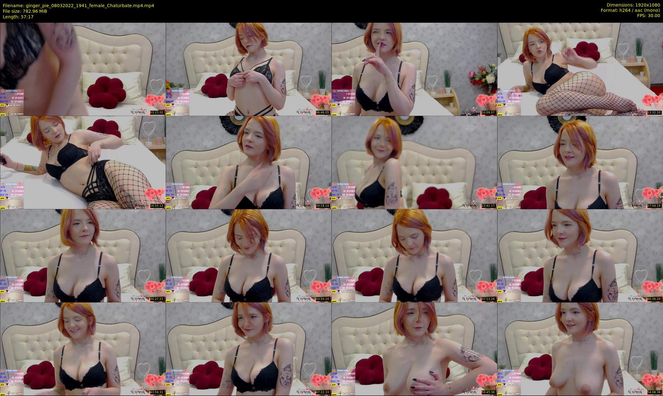 ginger_pie — 58 minute Chaturbate female cam show recording, 1080p, Mar 8, 2022