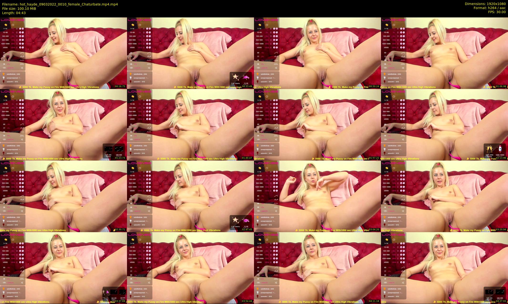 hot_hayde — 5 minute Chaturbate female cam show recording, 1080p, Mar 9, 2022