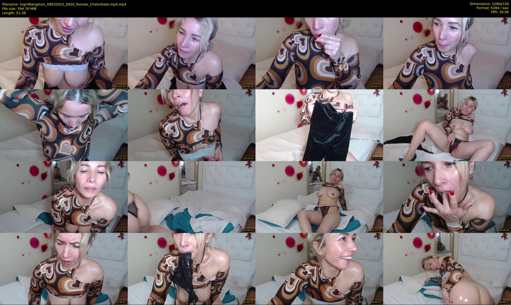 ingridbergman — 52 minute Chaturbate female cam show recording, 720p, Mar 9, 2022
