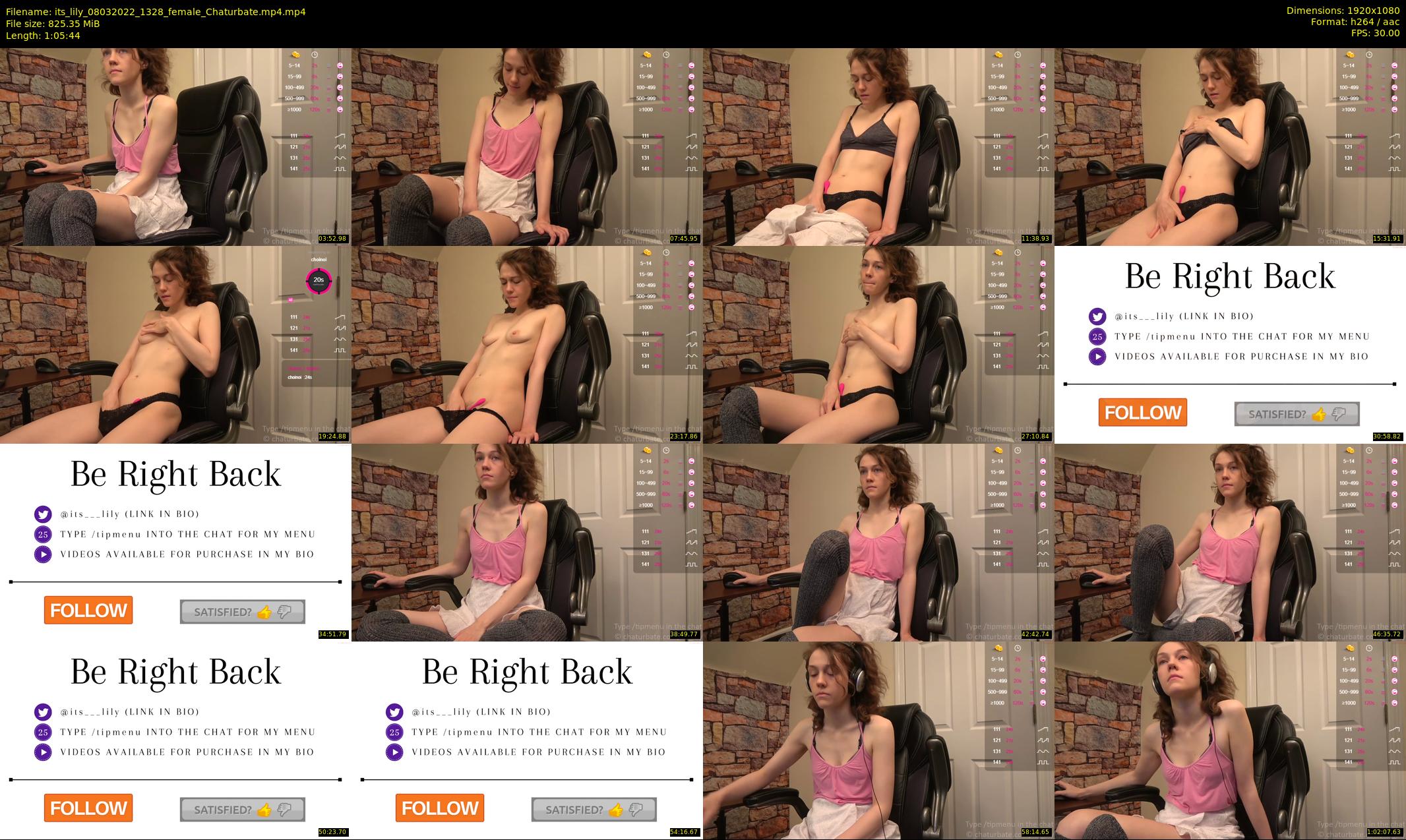 its_lily — 66 minute Chaturbate female cam show recording, 1080p, Mar 8, 2022