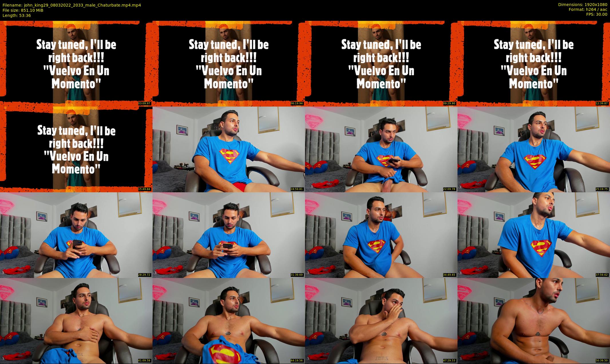 john_king29 — 54 minute Chaturbate male cam show recording, 1080p, Mar 8, 2022