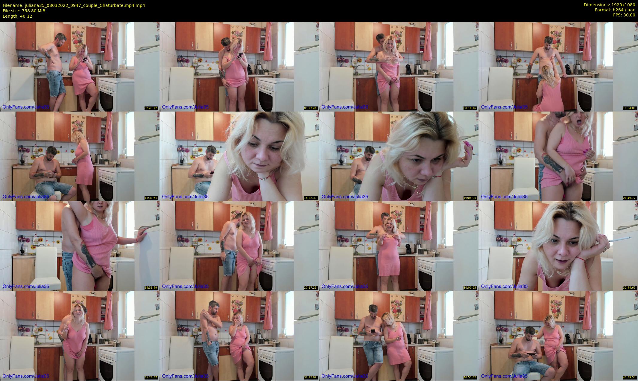 juliana35 — 47 minute Chaturbate couple cam show recording, 1080p, Mar 8, 2022