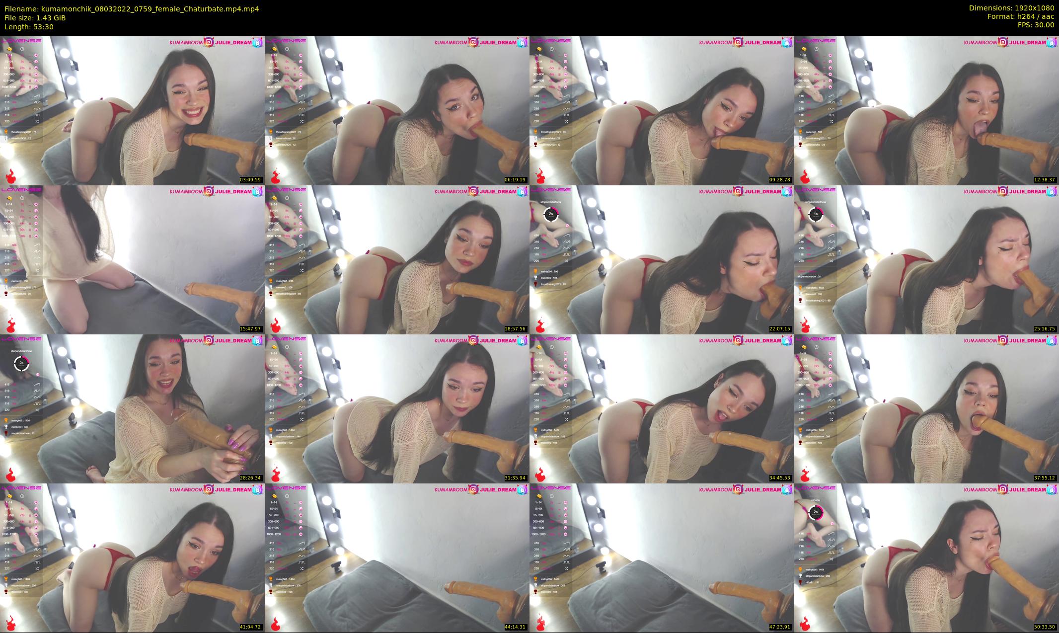kumamonchik — 54 minute Chaturbate couple cam show recording, 1080p, Mar 8, 2022