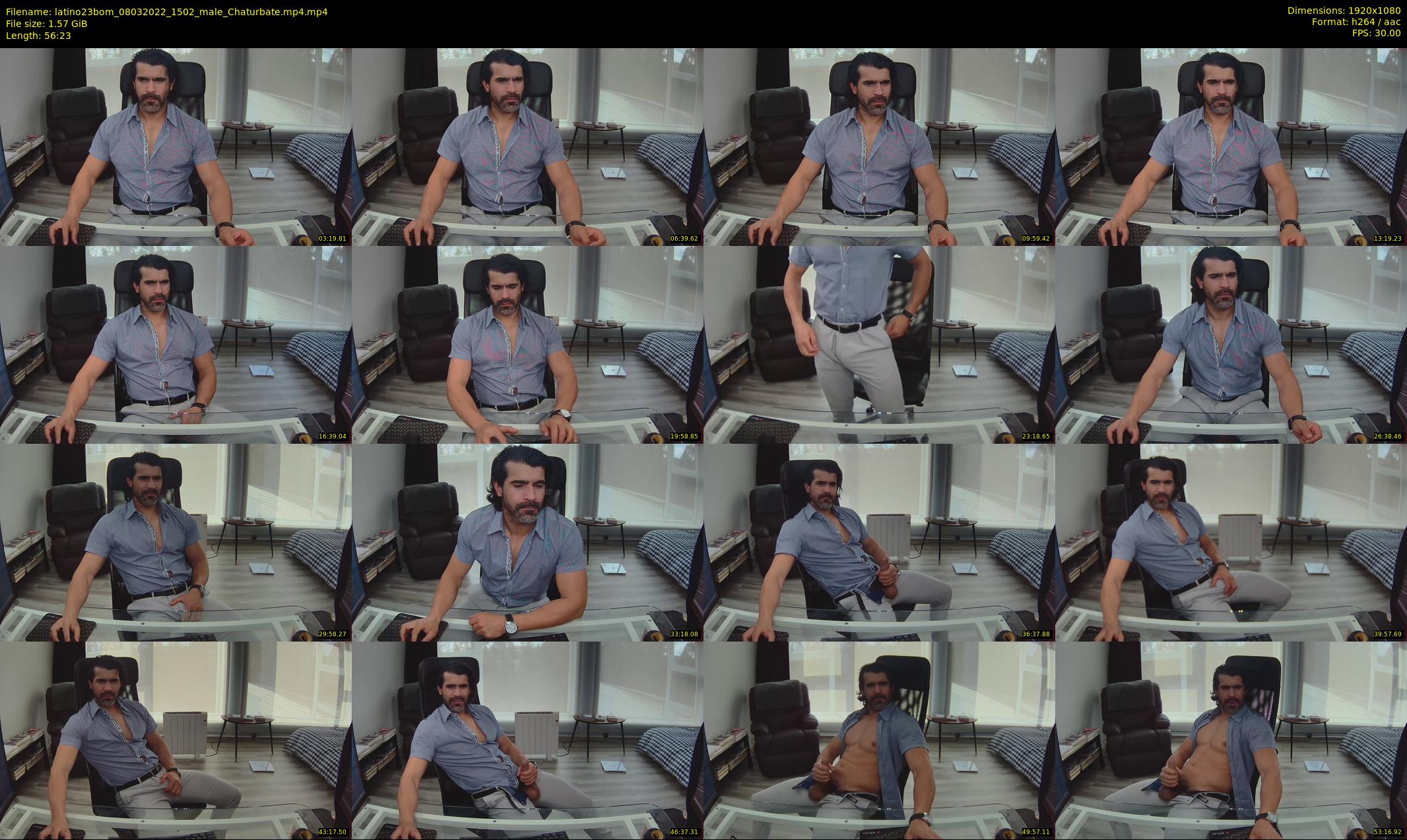 latino23bom — 57 minute Chaturbate male cam show recording, 1080p, Mar 8, 2022