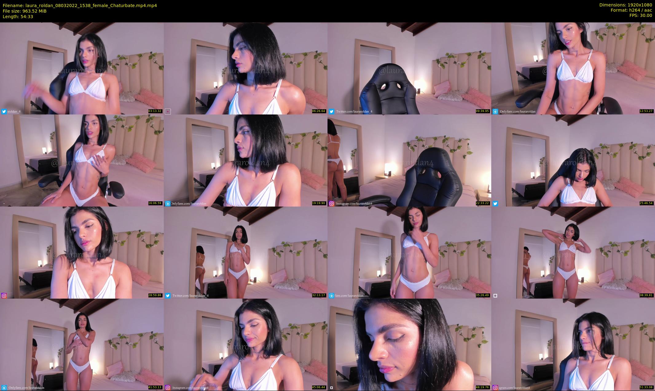 laura_roldan — 55 minute Chaturbate female cam show recording, 1080p, Mar 8, 2022