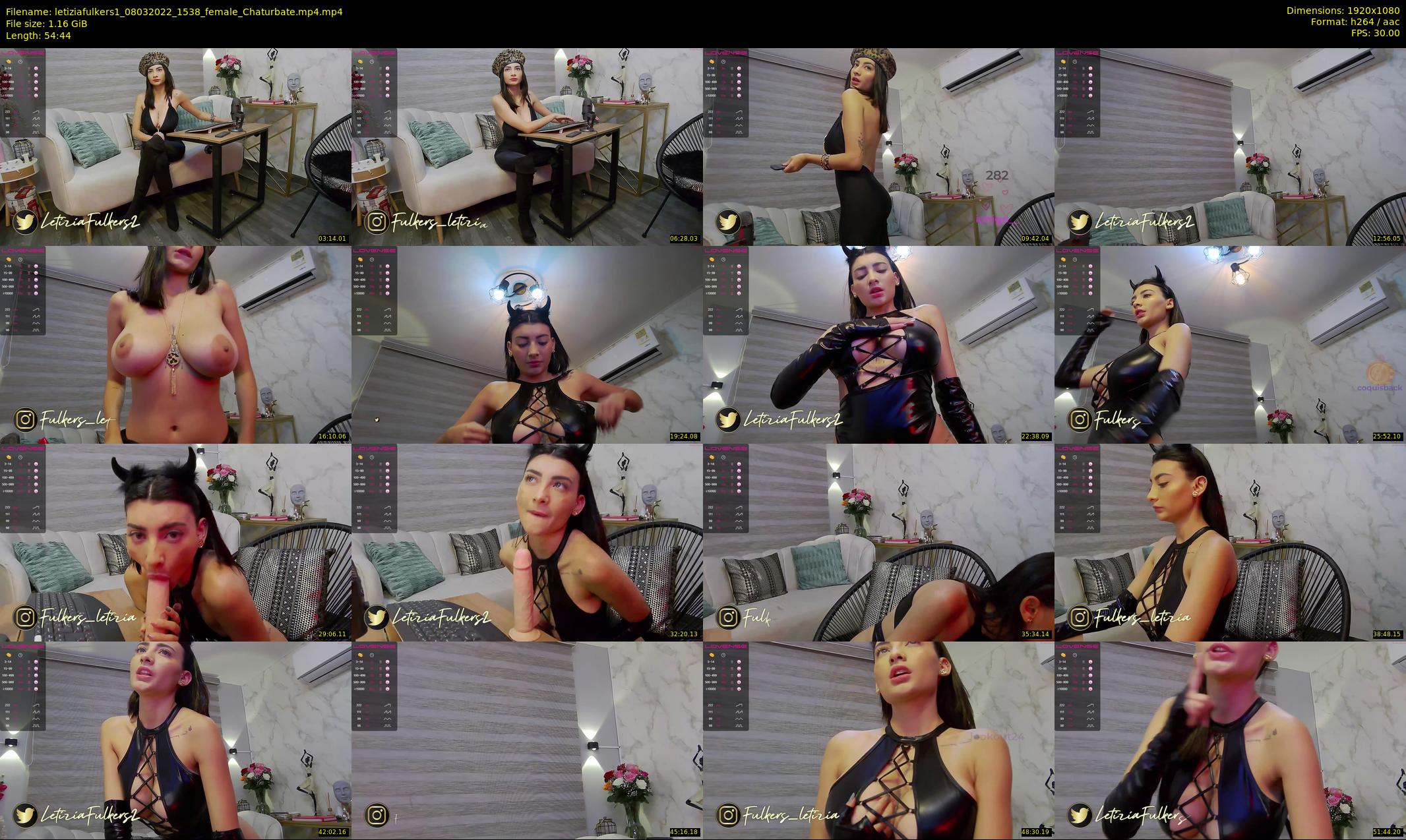 letiziafulkers1 — 55 minute Chaturbate female cam show recording, 1080p, Mar 8, 2022