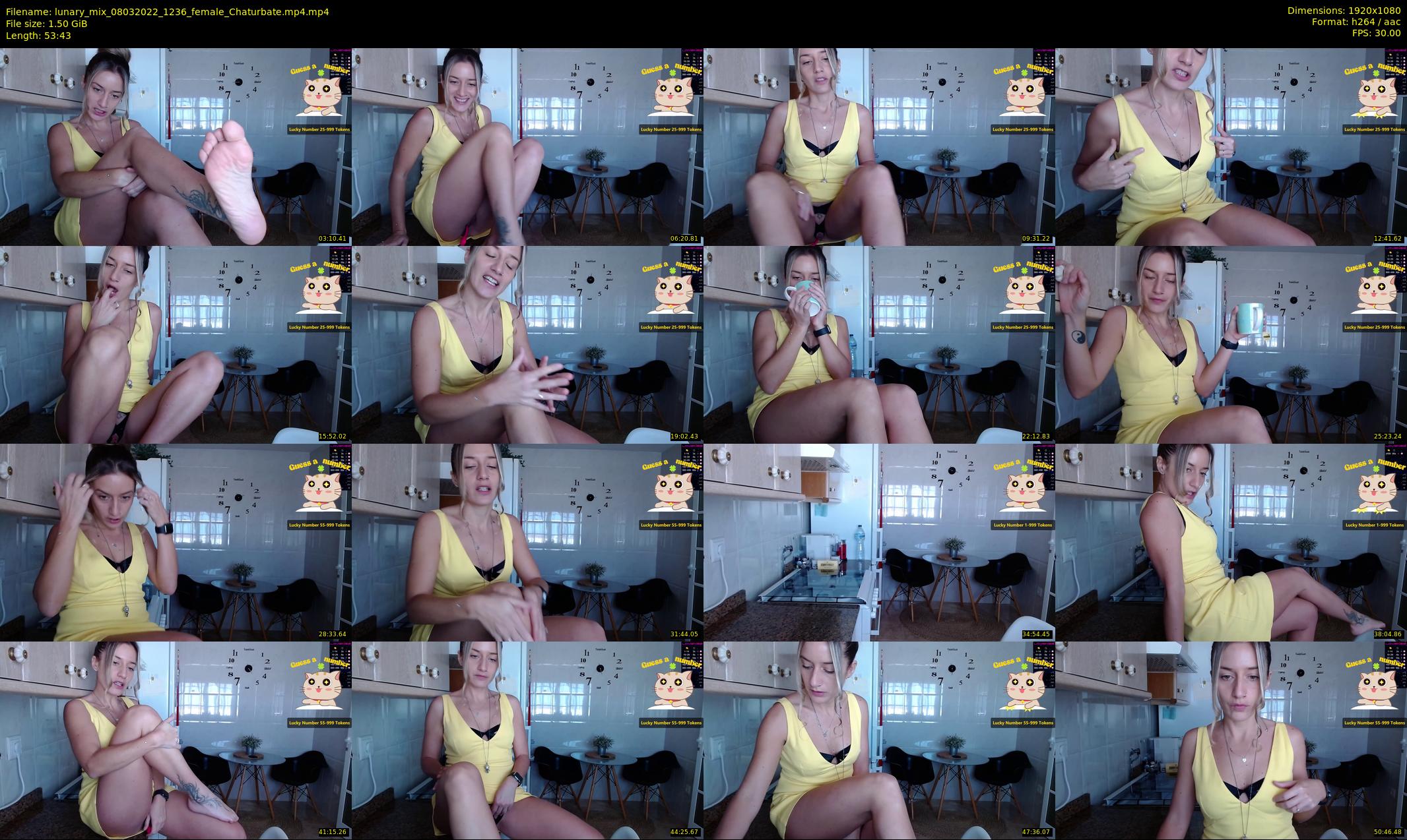 lunary_mix — 54 minute Chaturbate couple cam show recording, 1080p, Mar 8, 2022