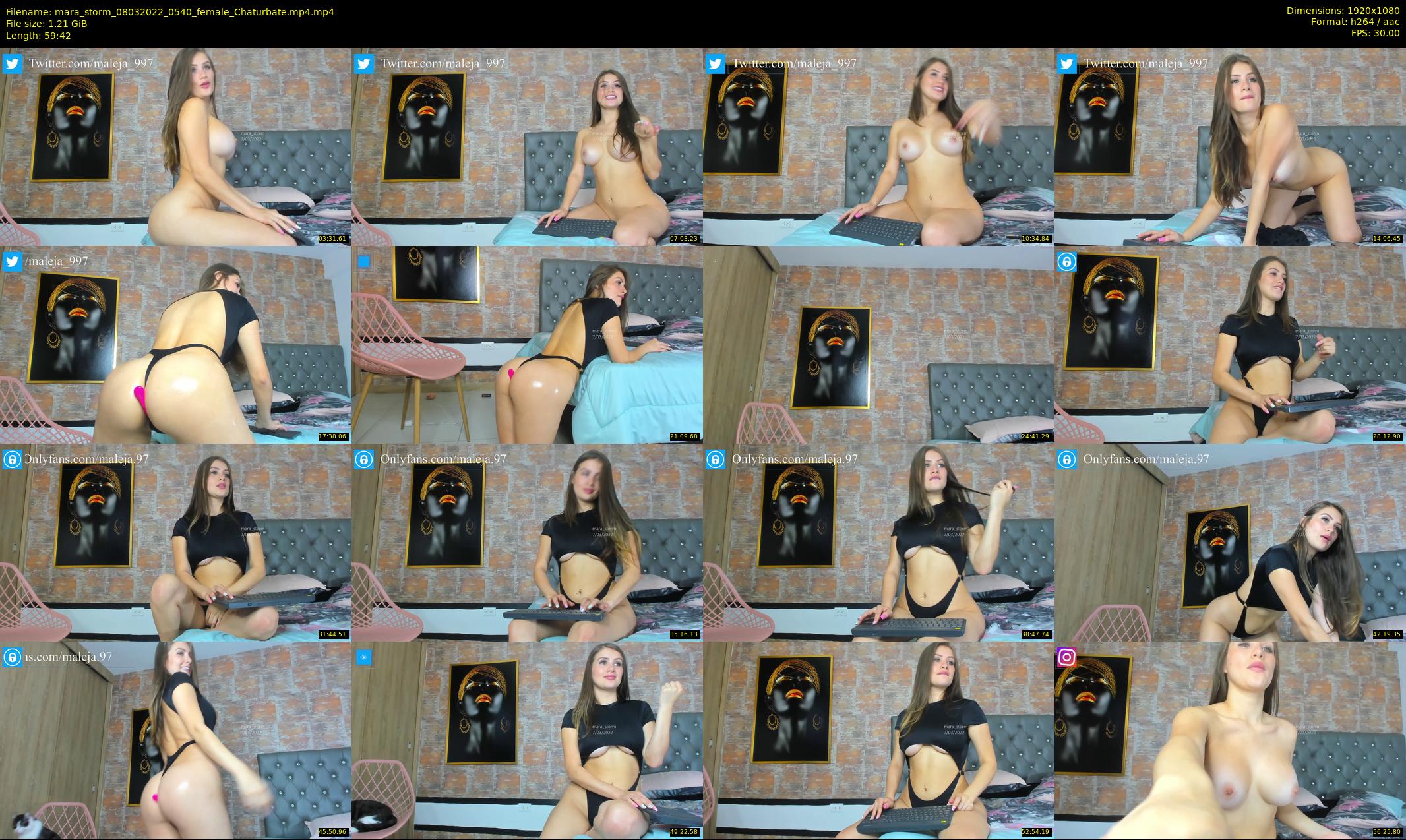 mara_storm — 60 minute Chaturbate female cam show recording, 1080p, Mar 8, 2022