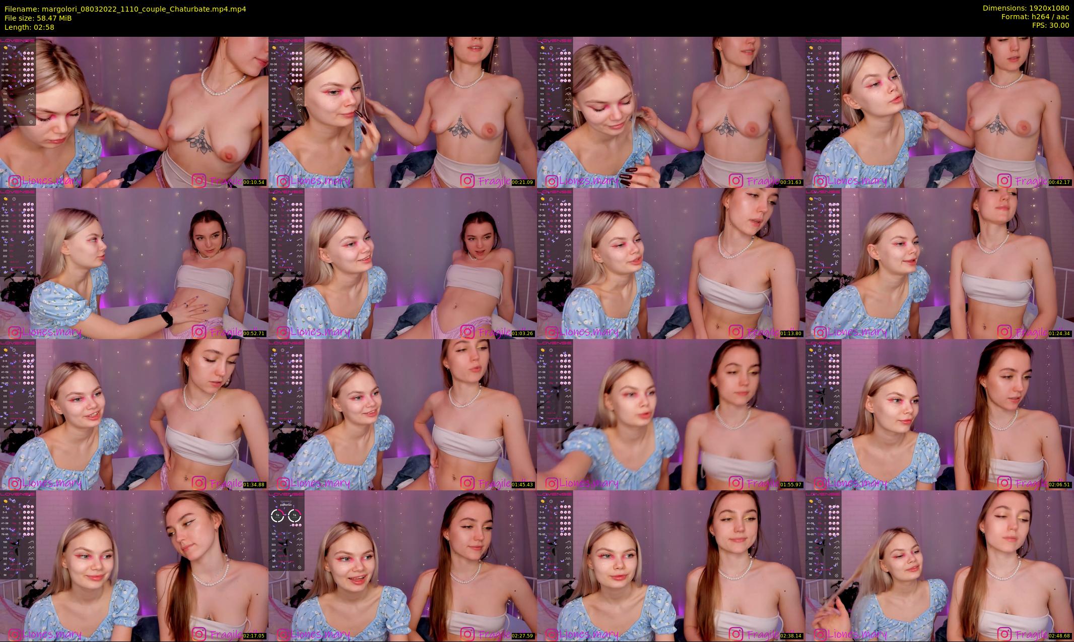 margolori — 3 minute Chaturbate couple cam show recording, 1080p, Mar 8, 2022