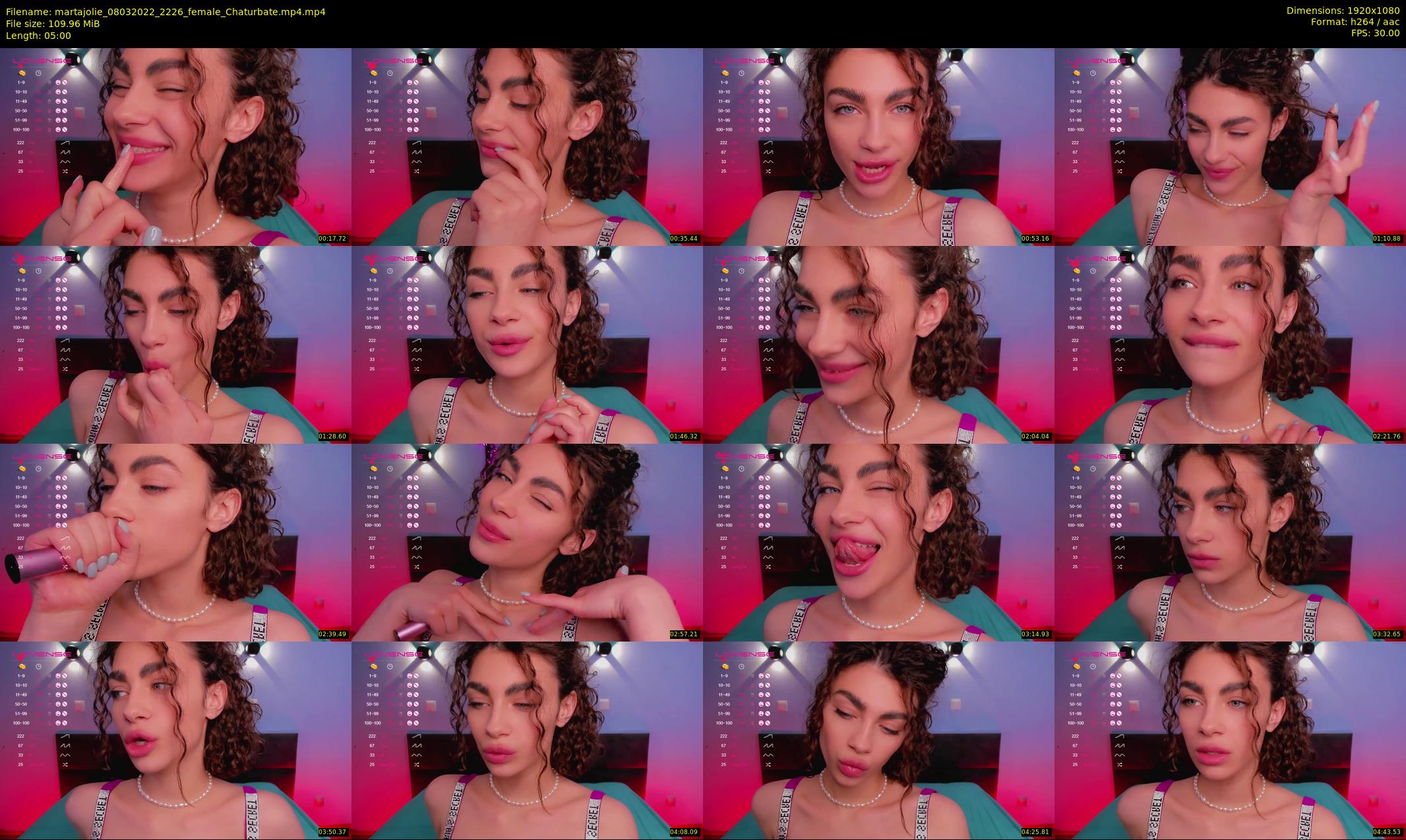 martajolie — 5 minute Chaturbate female cam show recording, 1080p, Mar 8, 2022