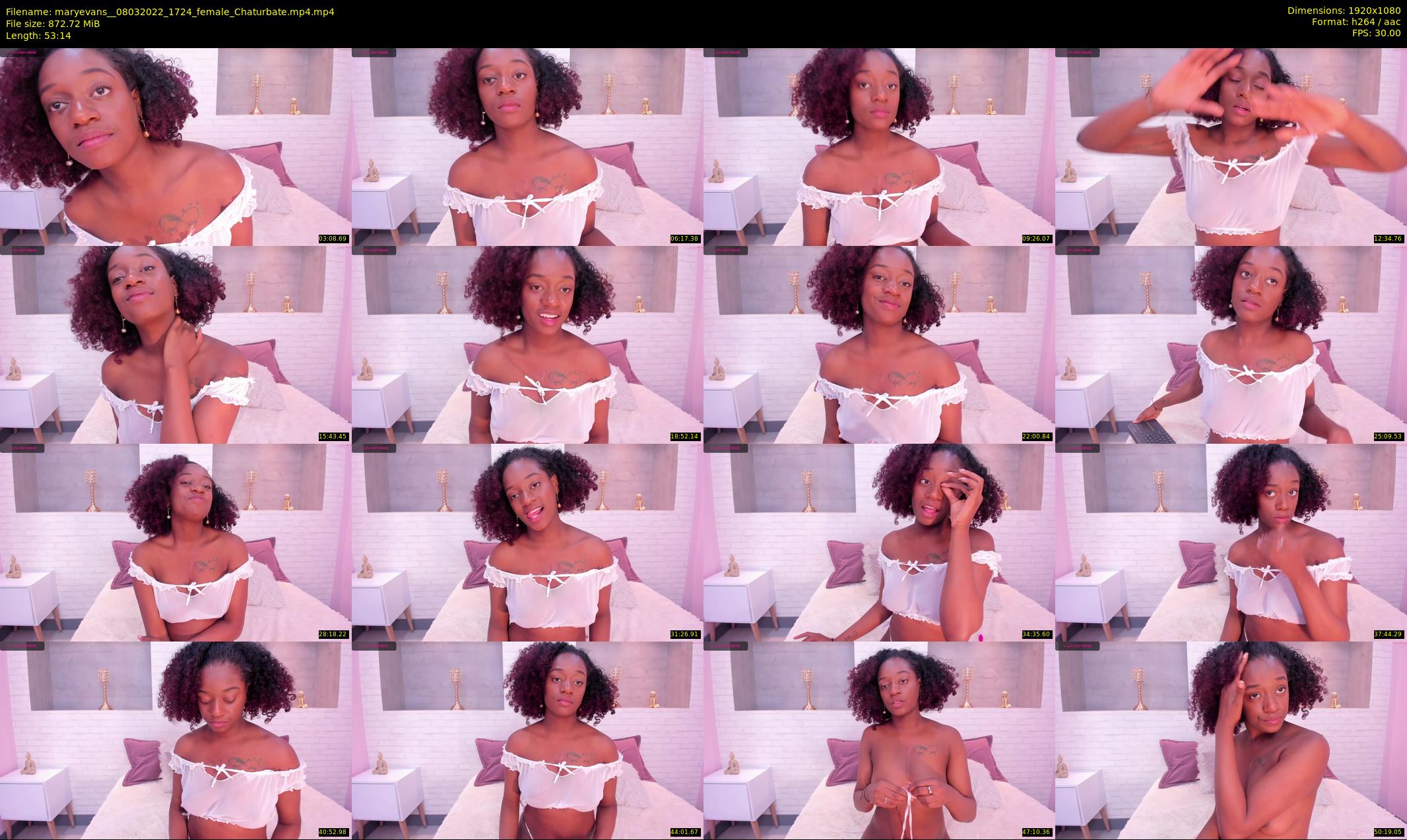 maryevans_ — 54 minute Chaturbate female cam show recording, 1080p, Mar 8, 2022