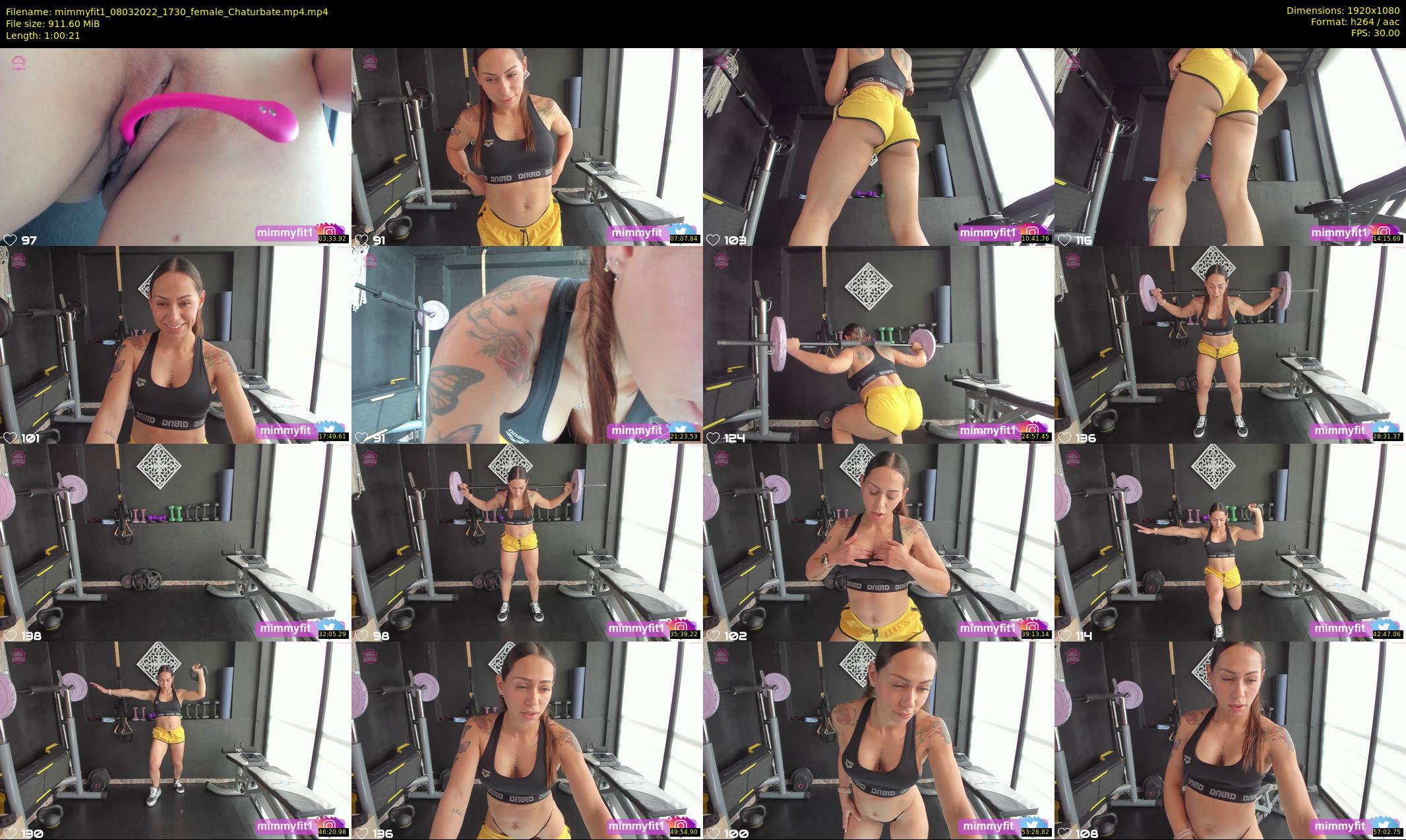 mimmyfit1 — 61 minute Chaturbate female cam show recording, 1080p, Mar 8, 2022