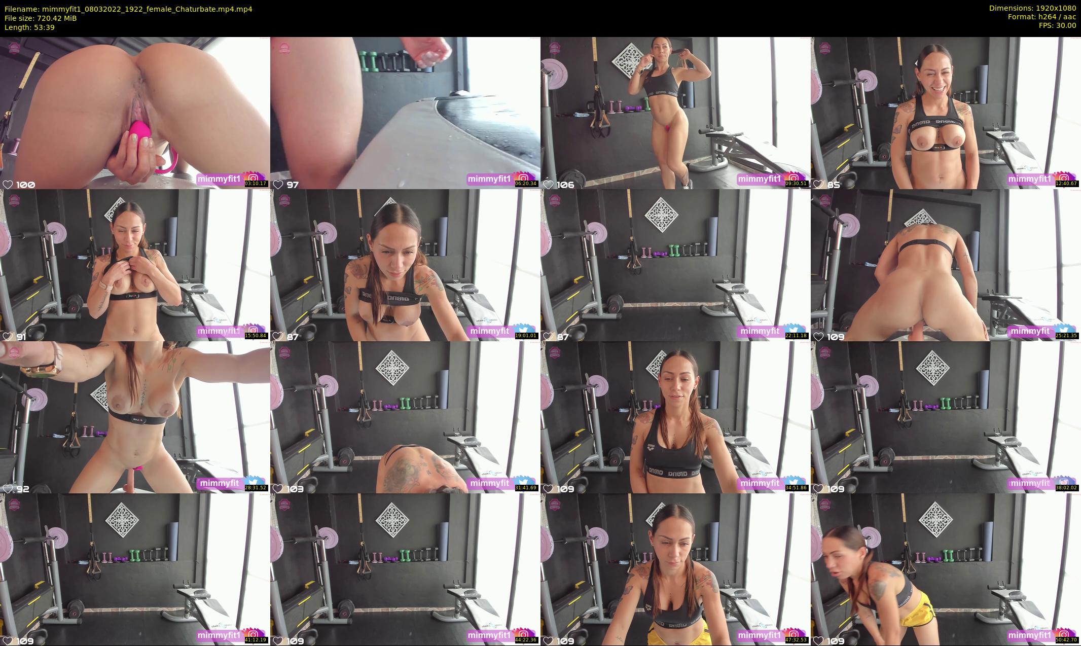 mimmyfit1 — 54 minute Chaturbate female cam show recording, 1080p, Mar 8, 2022