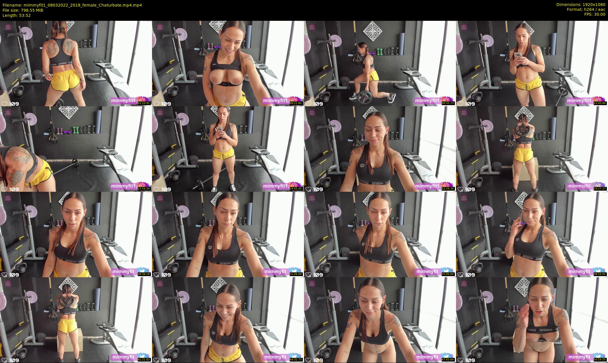 mimmyfit1 — 54 minute Chaturbate female cam show recording, 1080p, Mar 8, 2022