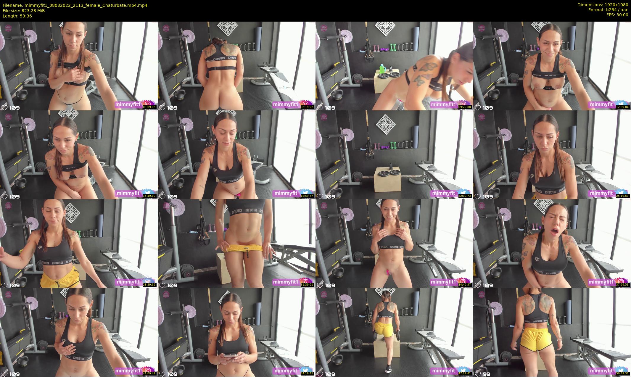 mimmyfit1 — 54 minute Chaturbate female cam show recording, 1080p, Mar 8, 2022