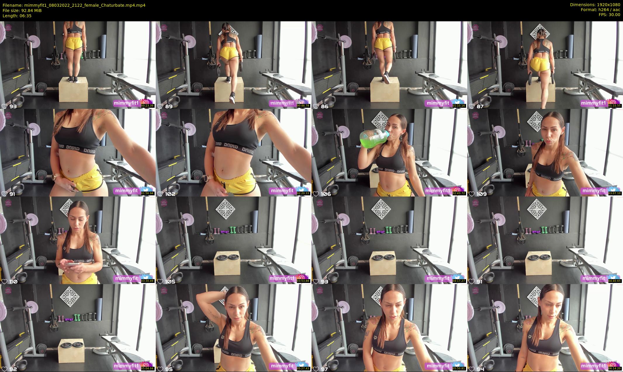 mimmyfit1 — 7 minute Chaturbate female cam show recording, 1080p, Mar 8, 2022