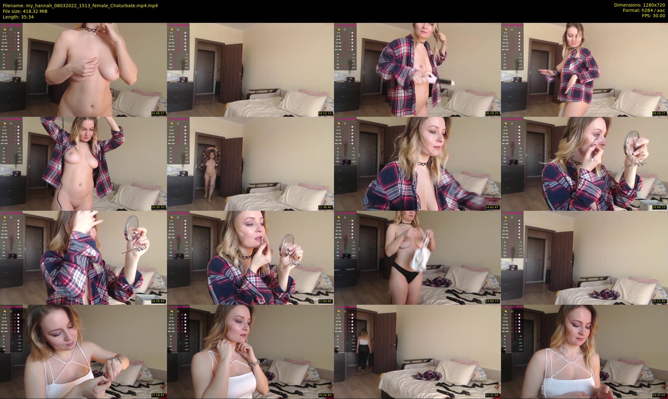 my_hannah — 36 minute Chaturbate female cam show recording, 720p, Mar 8, 2022