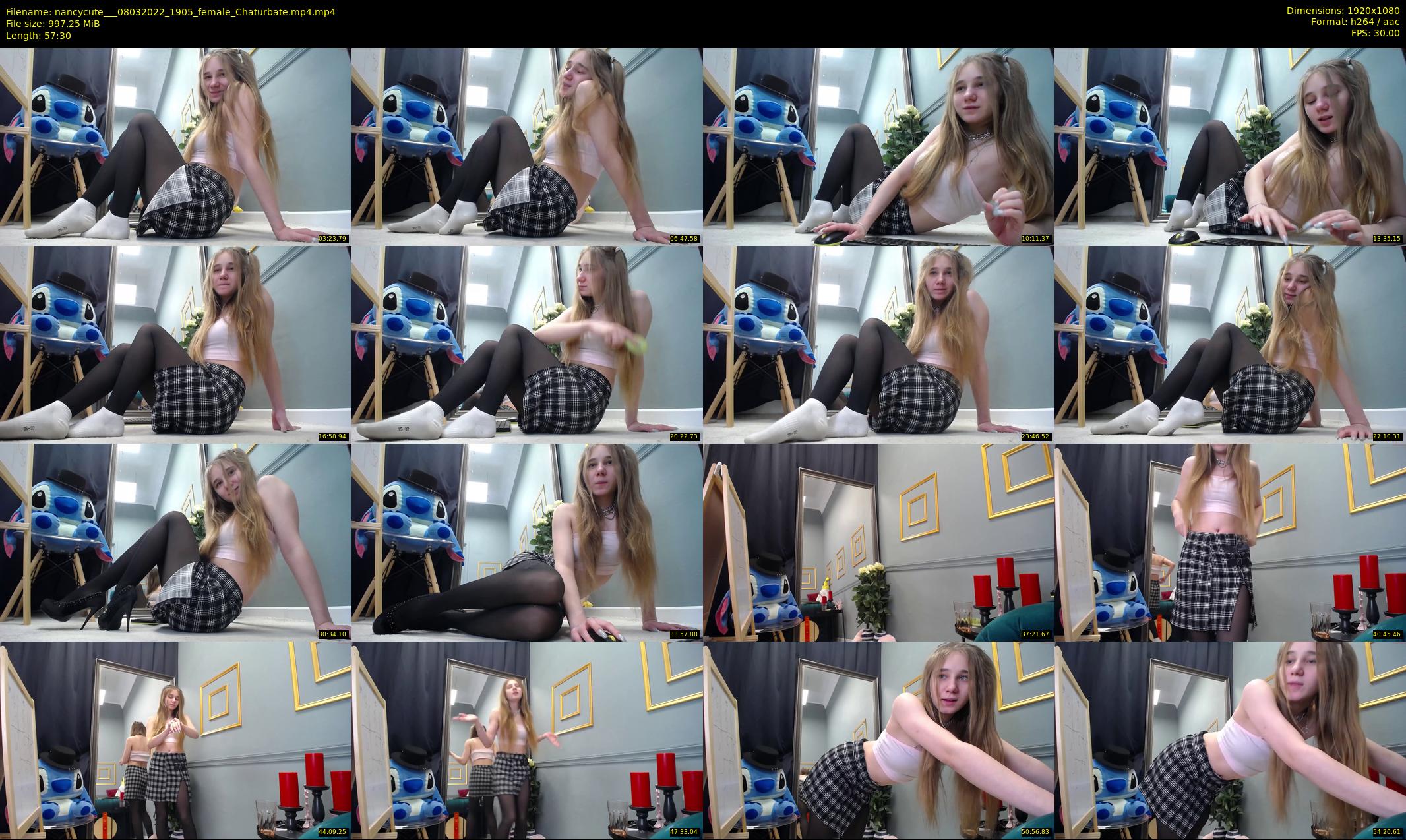 nancycute__ — 58 minute Chaturbate female cam show recording, 1080p, Mar 8, 2022