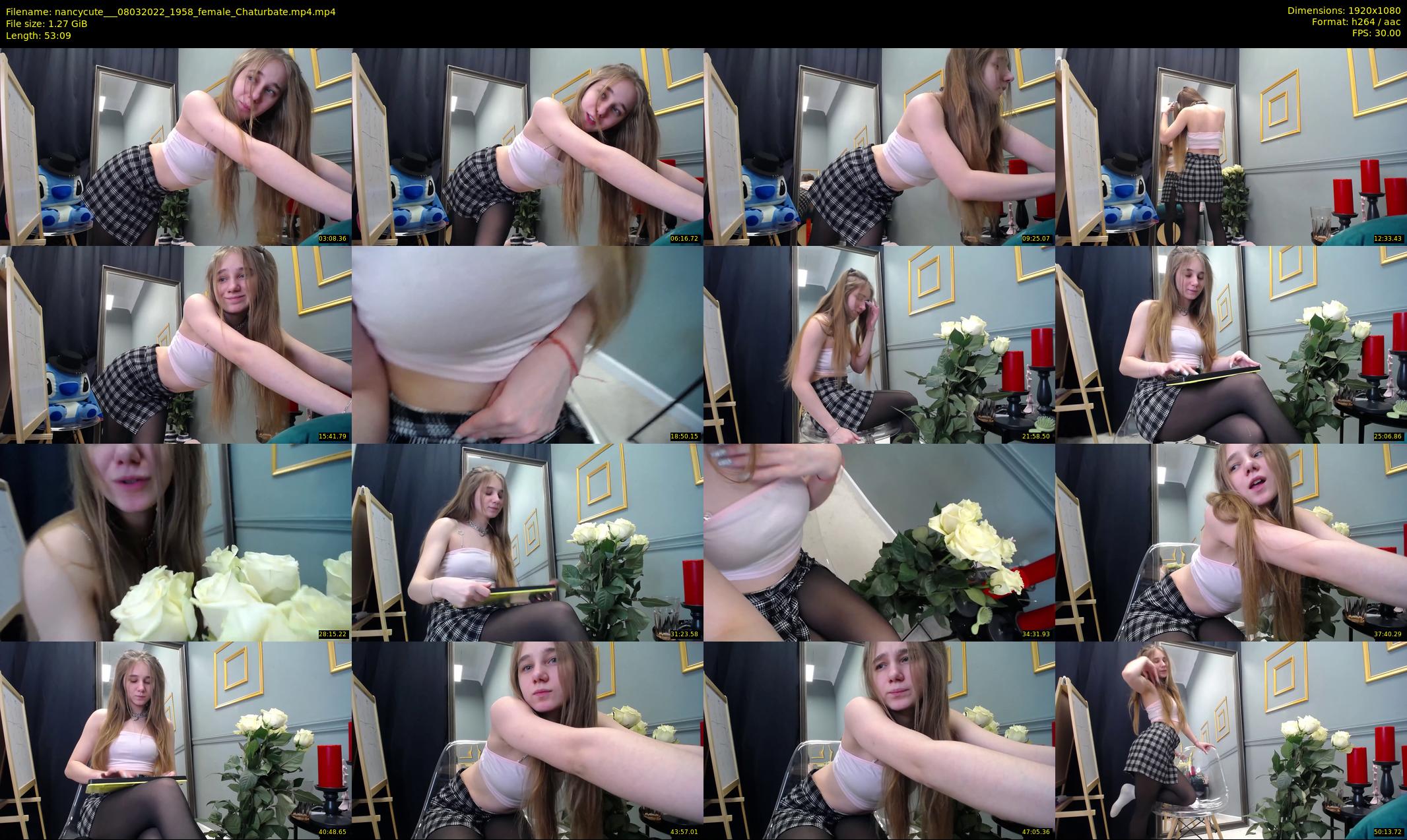 nancycute__ — 54 minute Chaturbate female cam show recording, 1080p, Mar 8, 2022