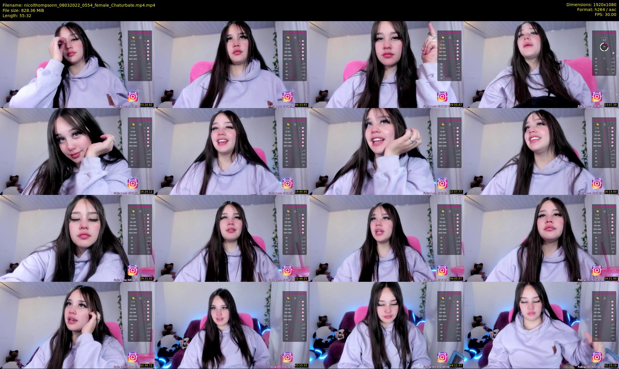nicolthompsonn — 56 minute Chaturbate female cam show recording, 1080p, Mar 8, 2022