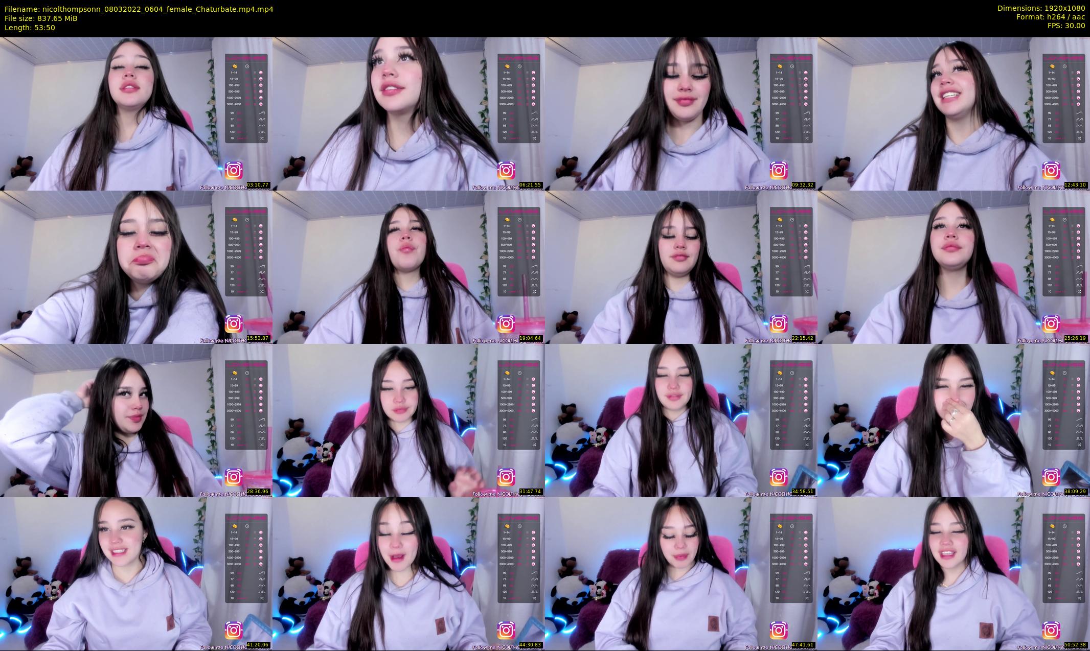 nicolthompsonn — 54 minute Chaturbate female cam show recording, 1080p, Mar 8, 2022
