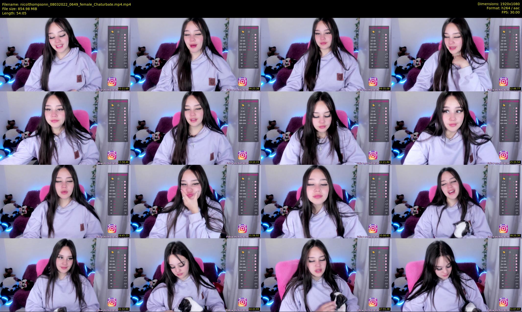 nicolthompsonn — 55 minute Chaturbate female cam show recording, 1080p, Mar 8, 2022