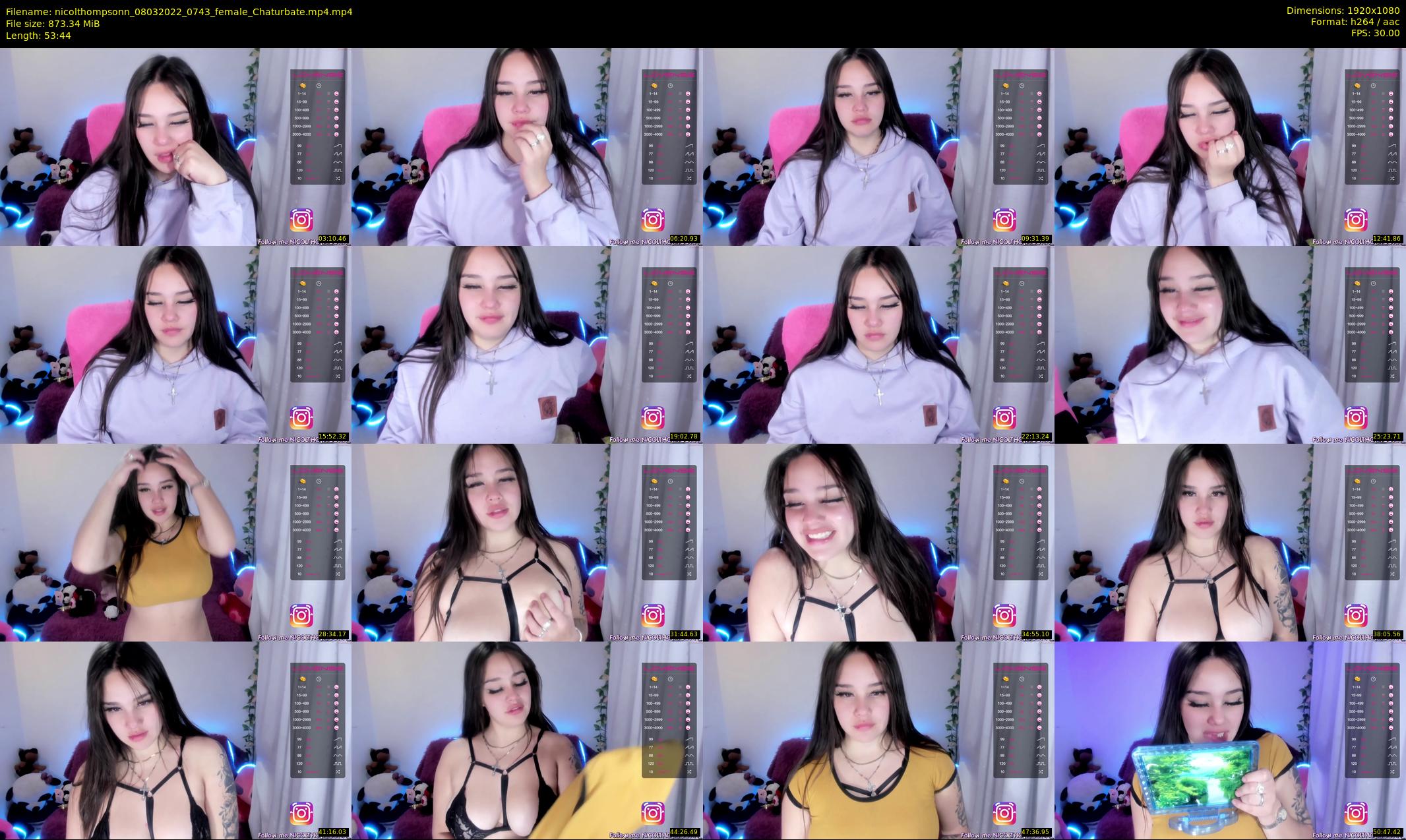 nicolthompsonn — 54 minute Chaturbate female cam show recording, 1080p, Mar 8, 2022