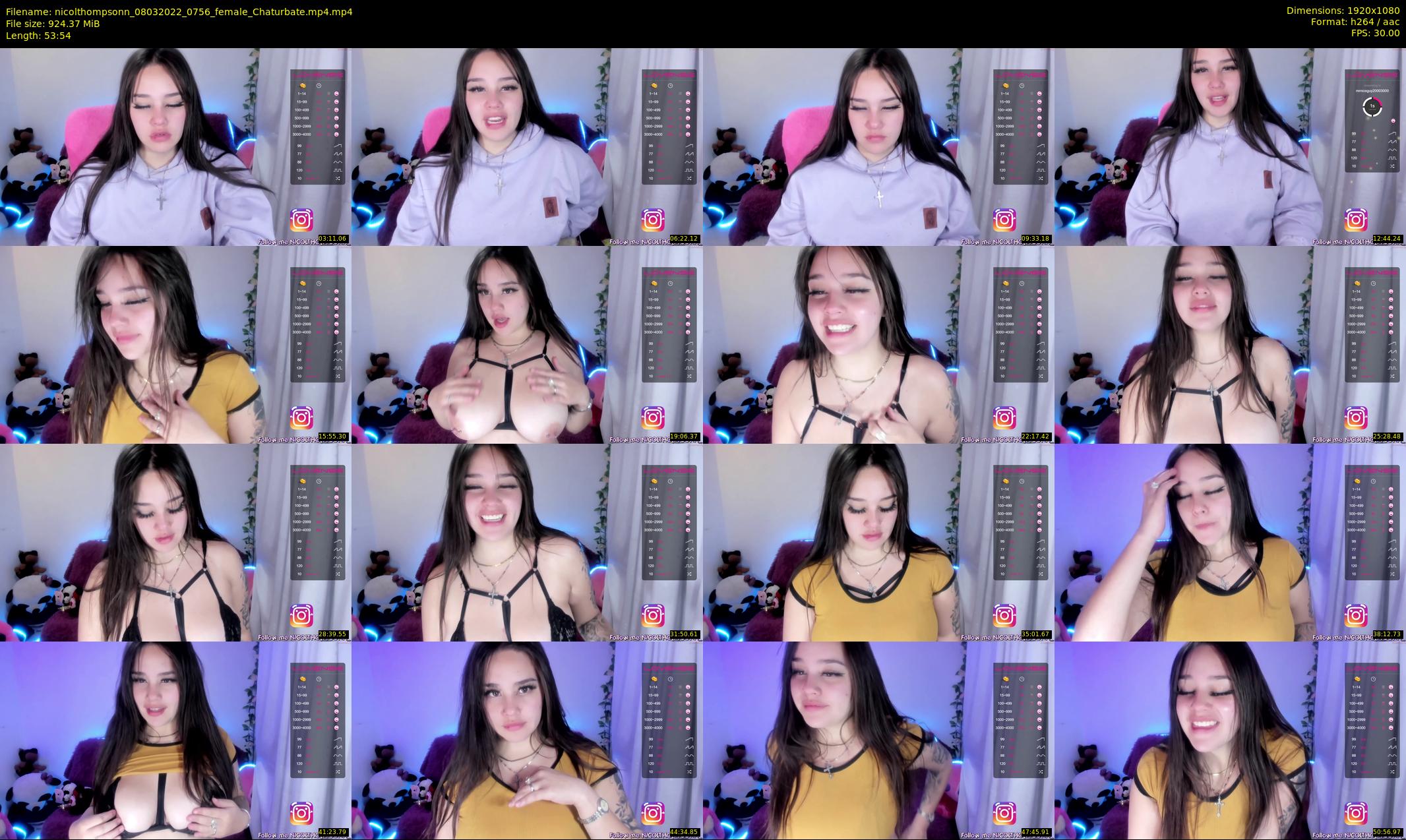 nicolthompsonn — 54 minute Chaturbate female cam show recording, 1080p, Mar 8, 2022