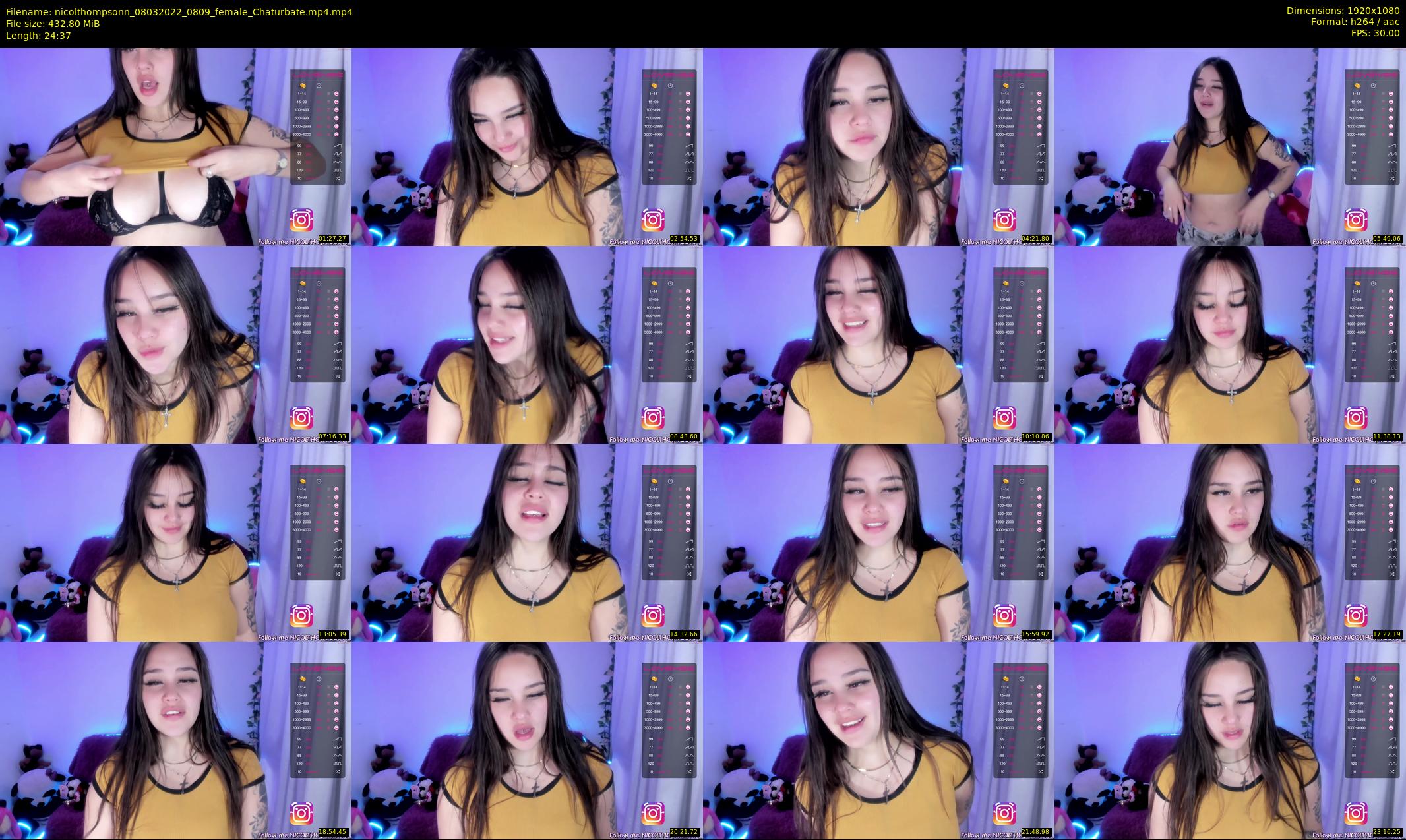 nicolthompsonn — 25 minute Chaturbate female cam show recording, 1080p, Mar 8, 2022