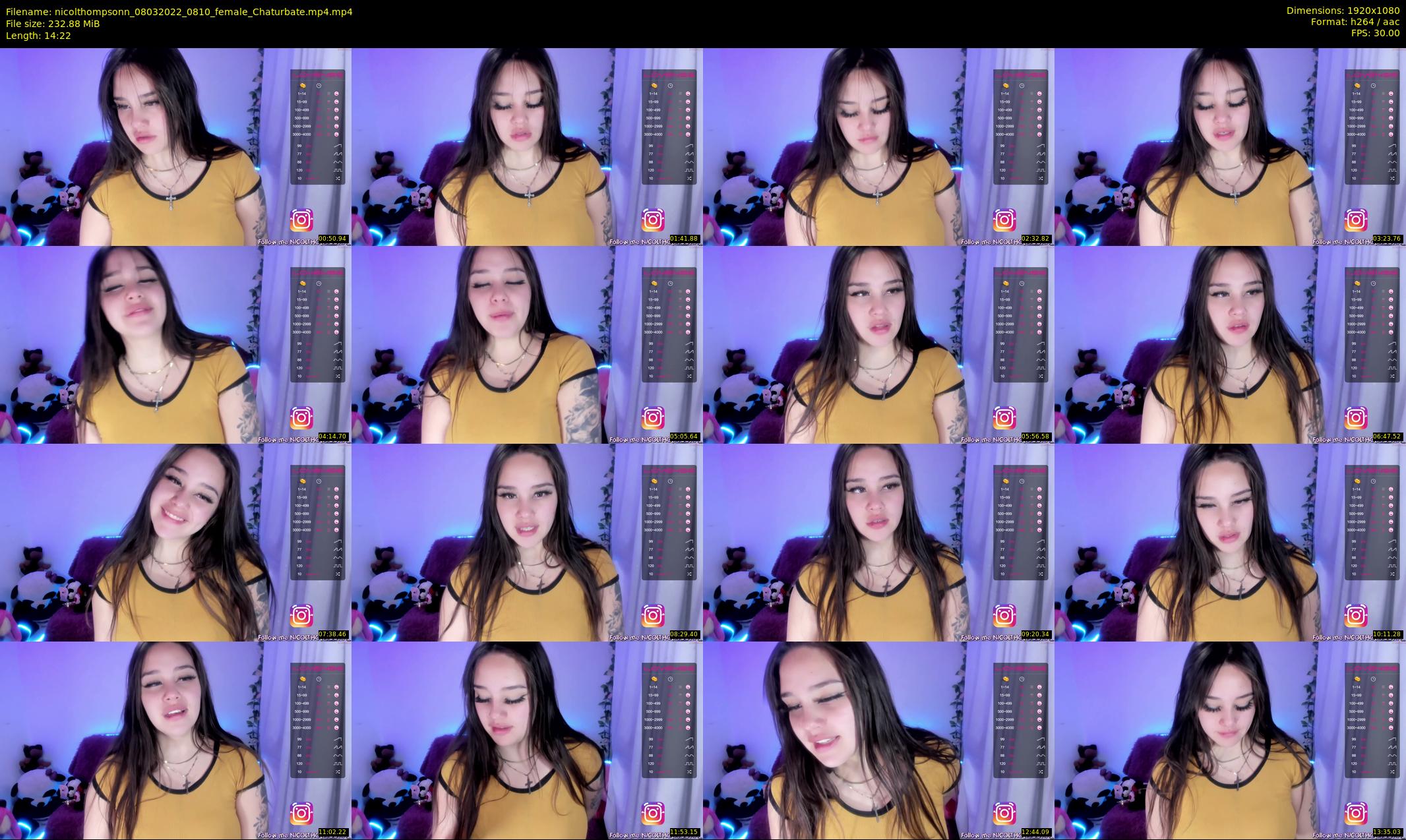 nicolthompsonn — 15 minute Chaturbate female cam show recording, 1080p, Mar 8, 2022
