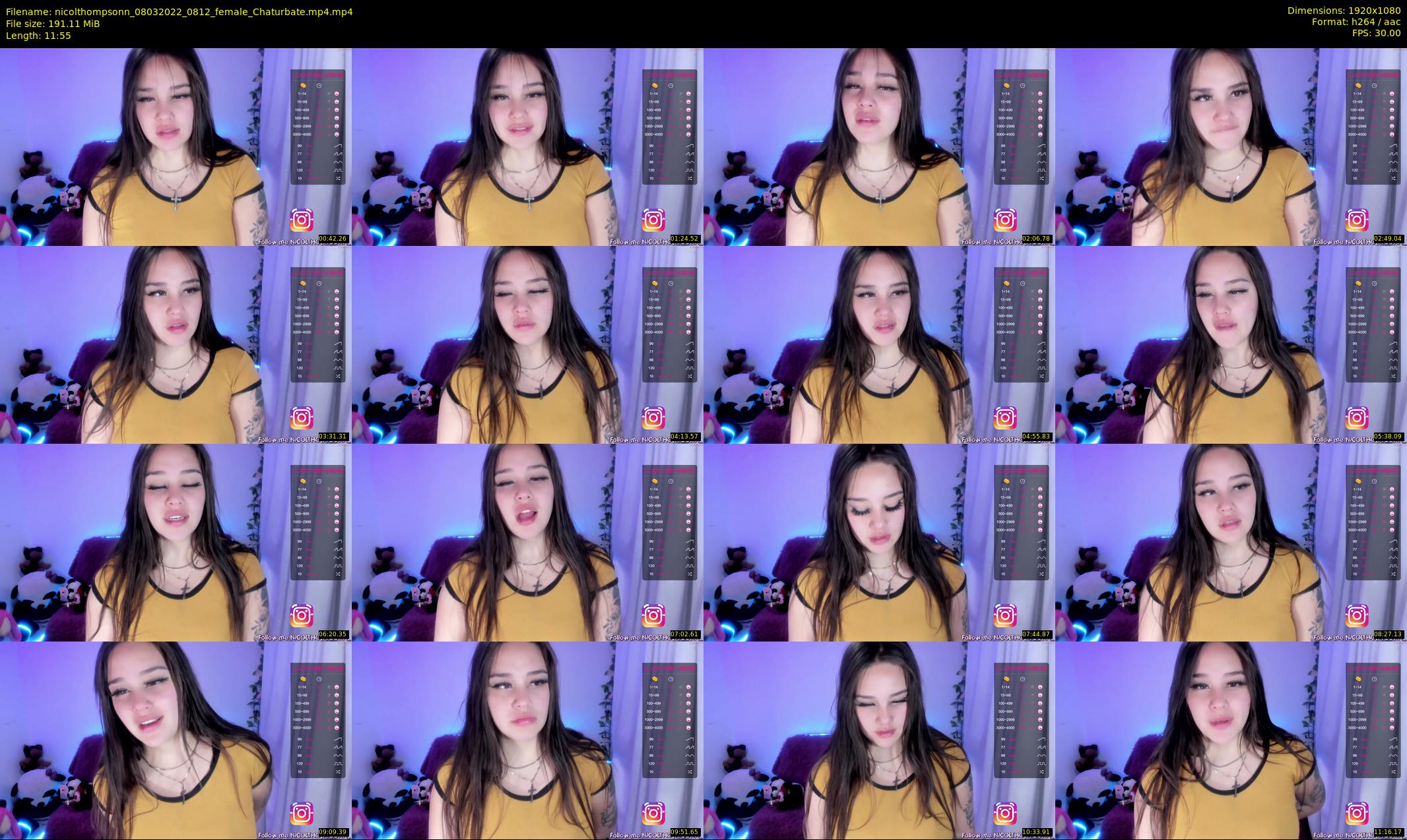 nicolthompsonn — 12 minute Chaturbate female cam show recording, 1080p, Mar 8, 2022